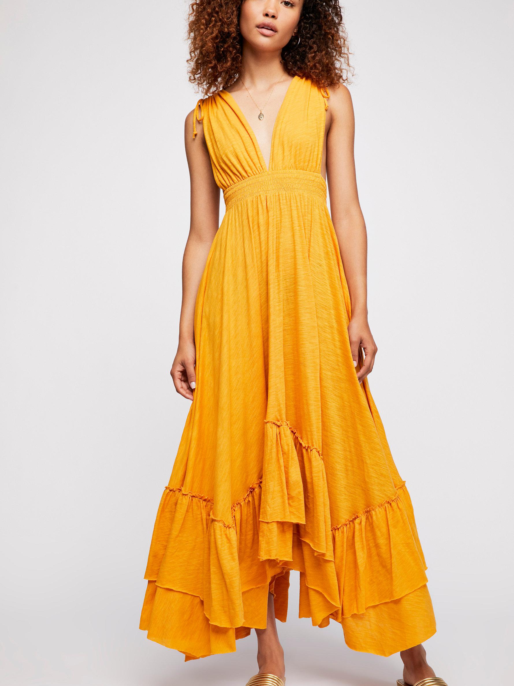 yellow sunday dress