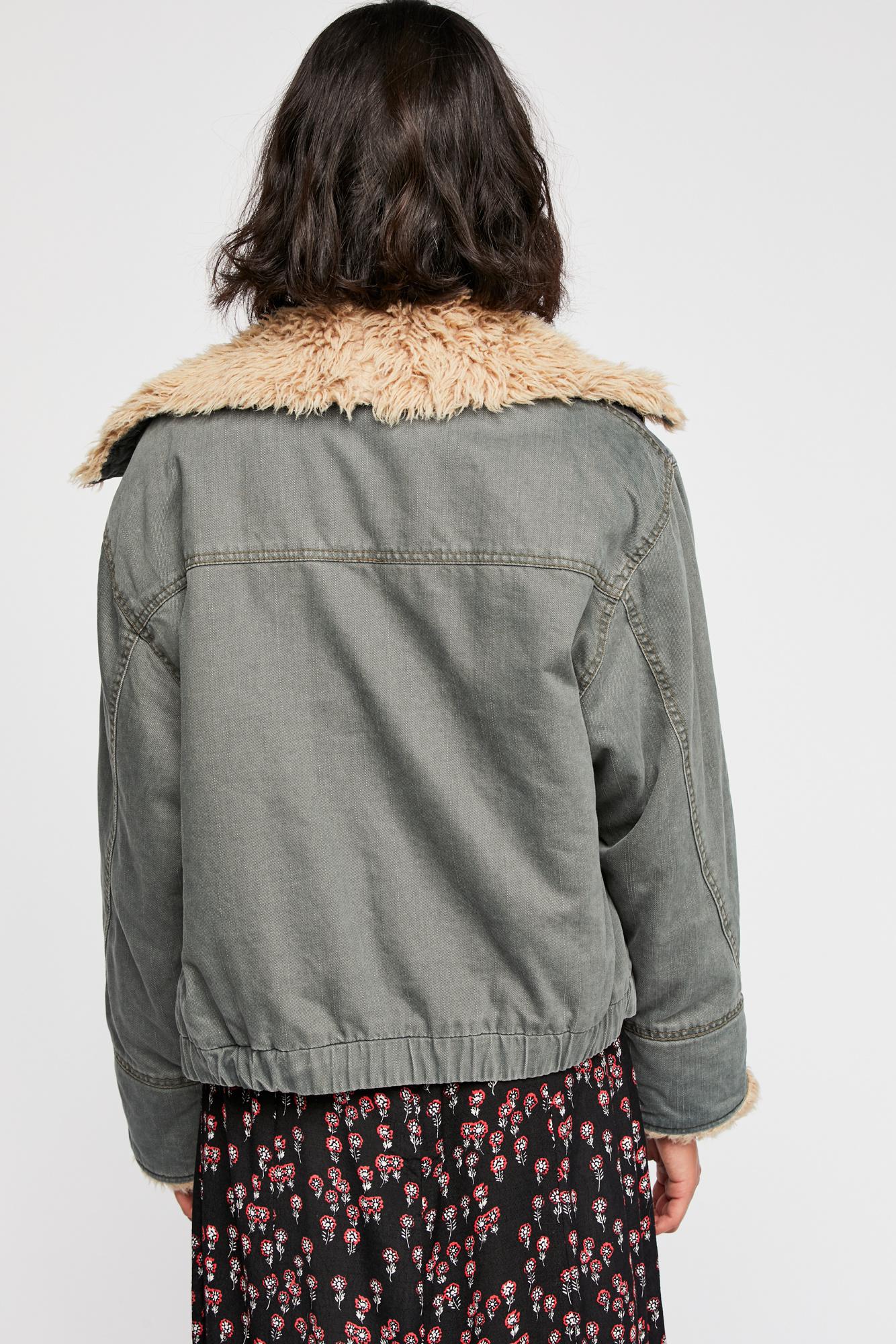 owens sherpa denim jacket