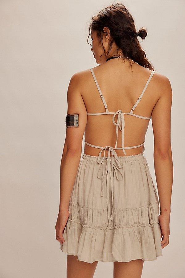 lucy mini shirt dress Leset Lucy Sleeveless Mini Dress in Creme in Cotton