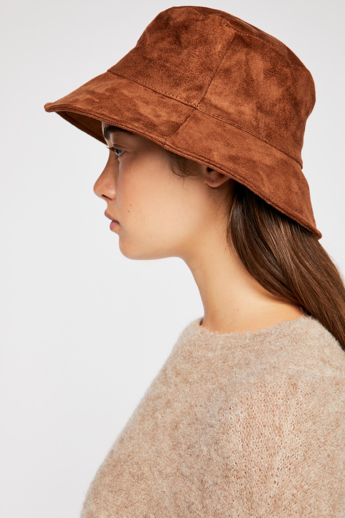 suede bucket hat