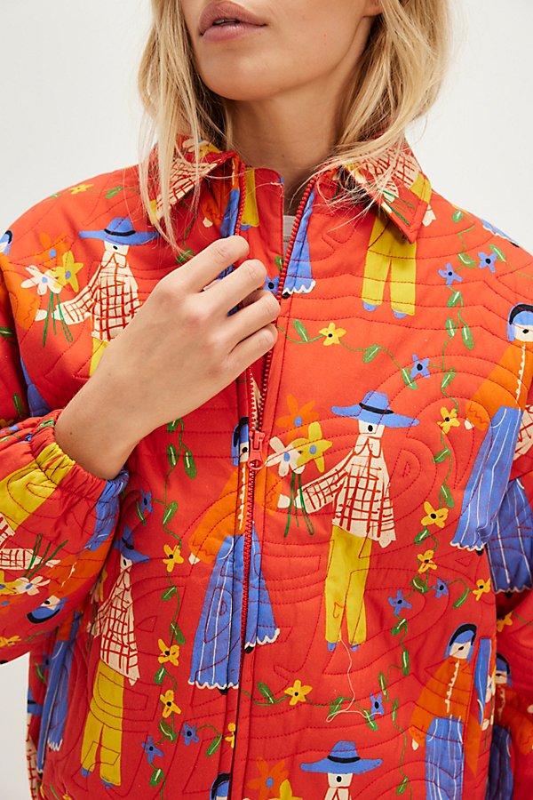 Bobo Choses Quilted Jacket in Red | Lyst