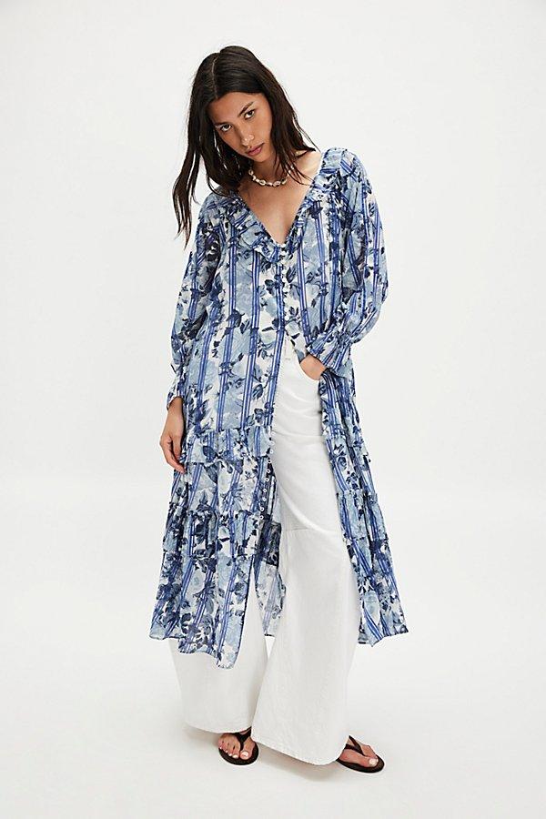 Free People Garden Wonders Maxi Dress in Blue | Lyst
