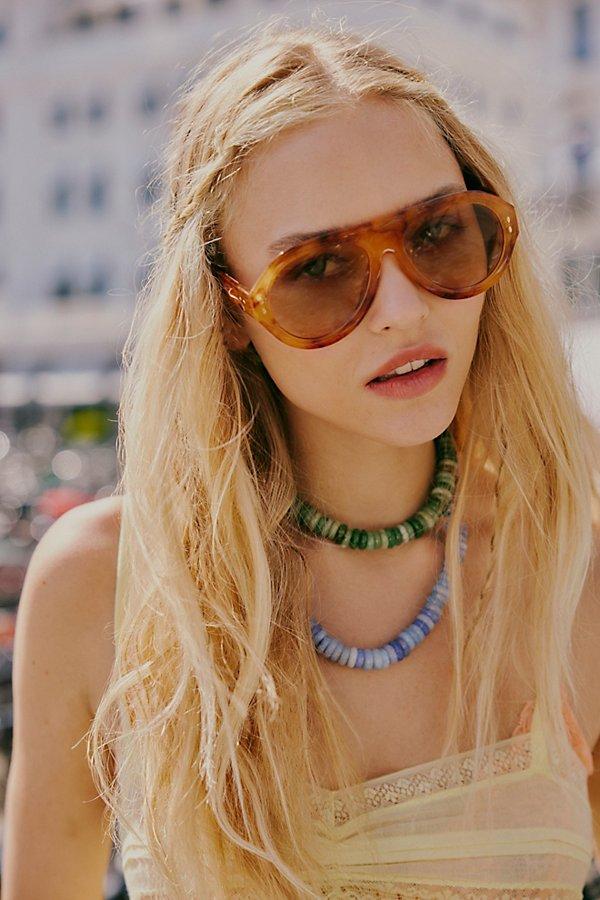 Free People Cruise Aviators NWT Cruise Oversized Aviator Sunglasses | Free People main image 2