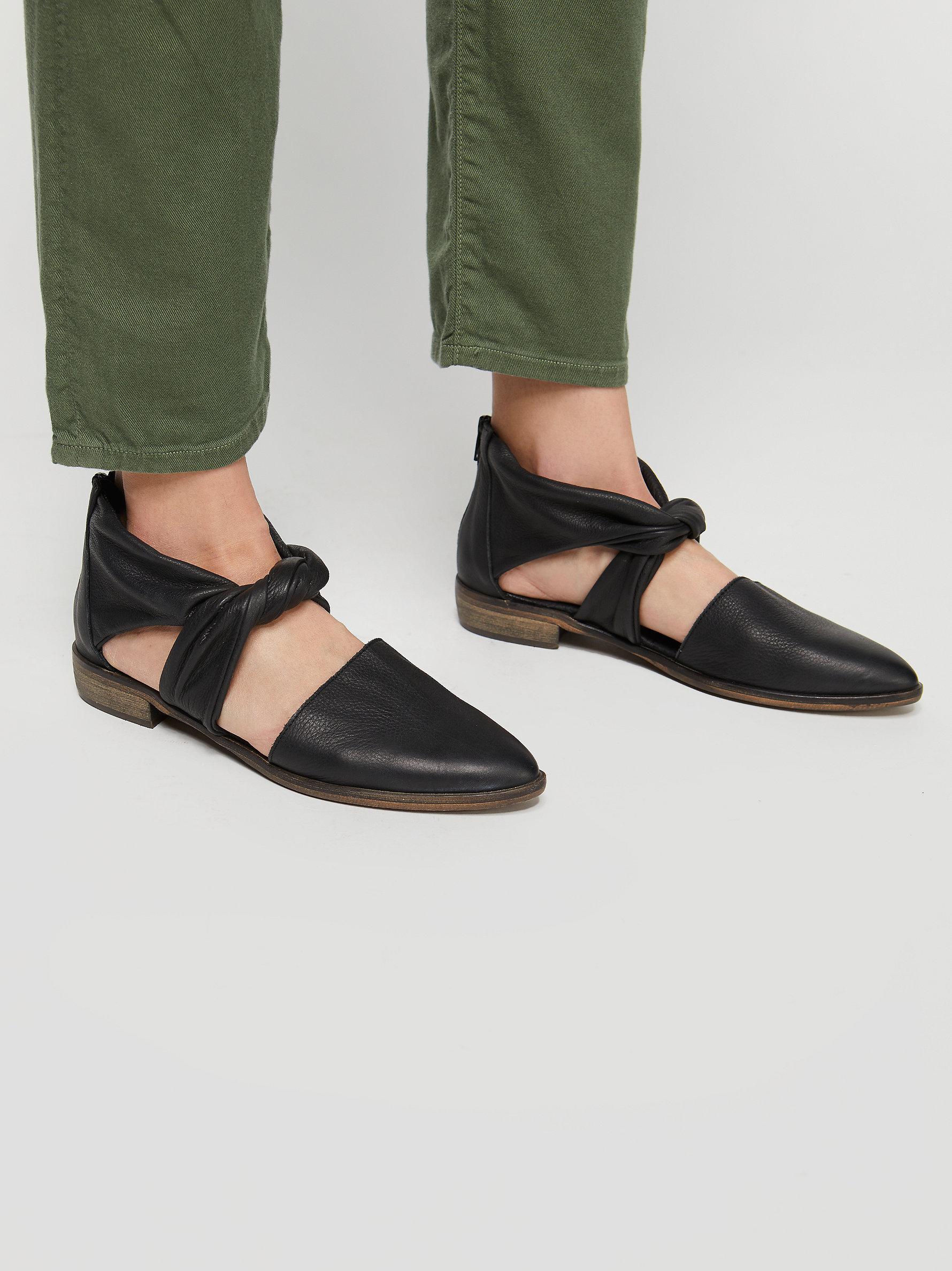 free people black flats