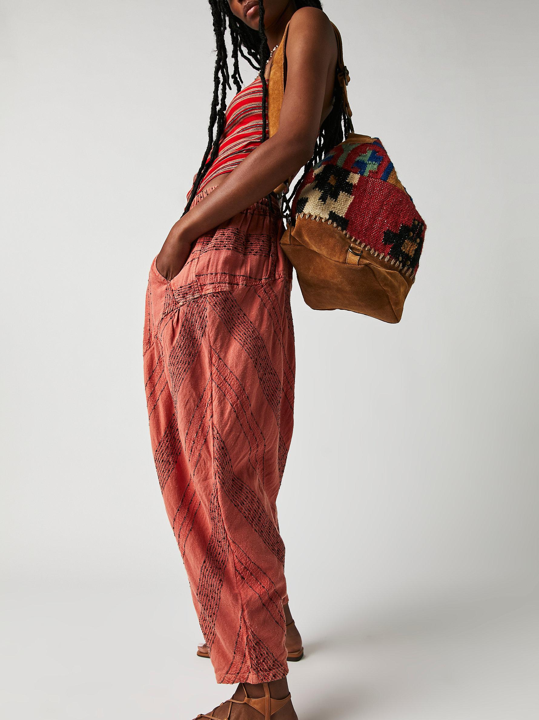 Free People Once Upon Yarn Dye Pants in Red Lyst