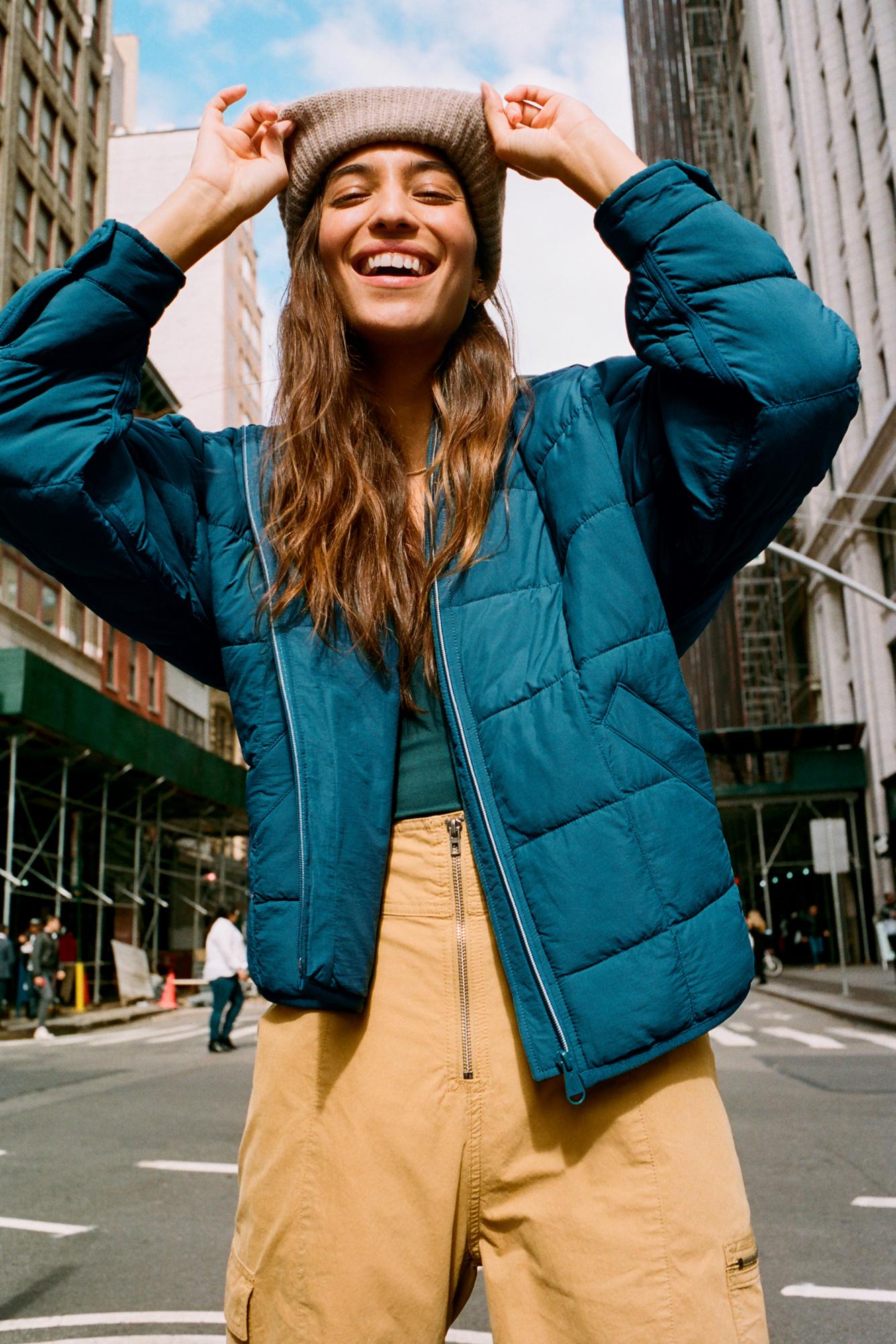 Free People Synthetic Pippa Packable Puffer Jacket By Fp Movement in Blue -  Lyst