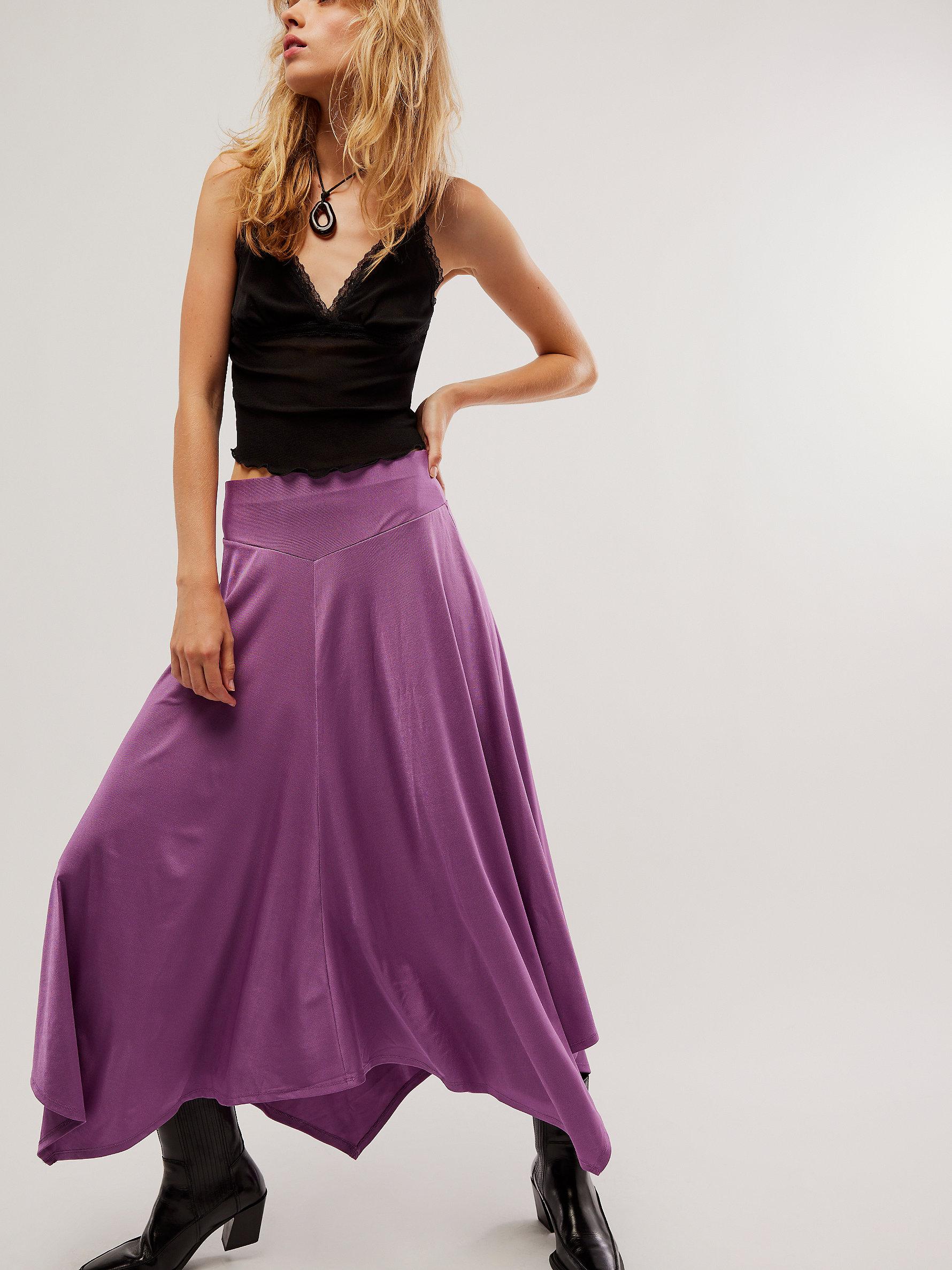 Free People Amelia Maxi Skirt in Purple | Lyst