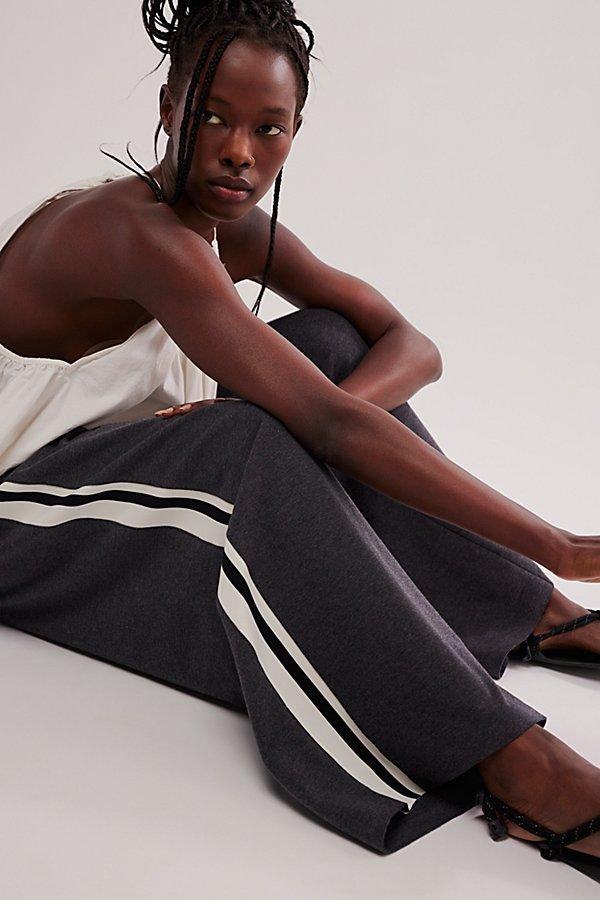 Norma Kamali Boyfriend Elephant Side Stripe Trousers in Blue Lyst UK