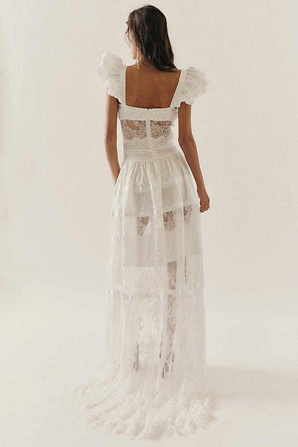 chinese dress ladies Annabelle Eyelet Midi Dress – On The Glow main image 0
