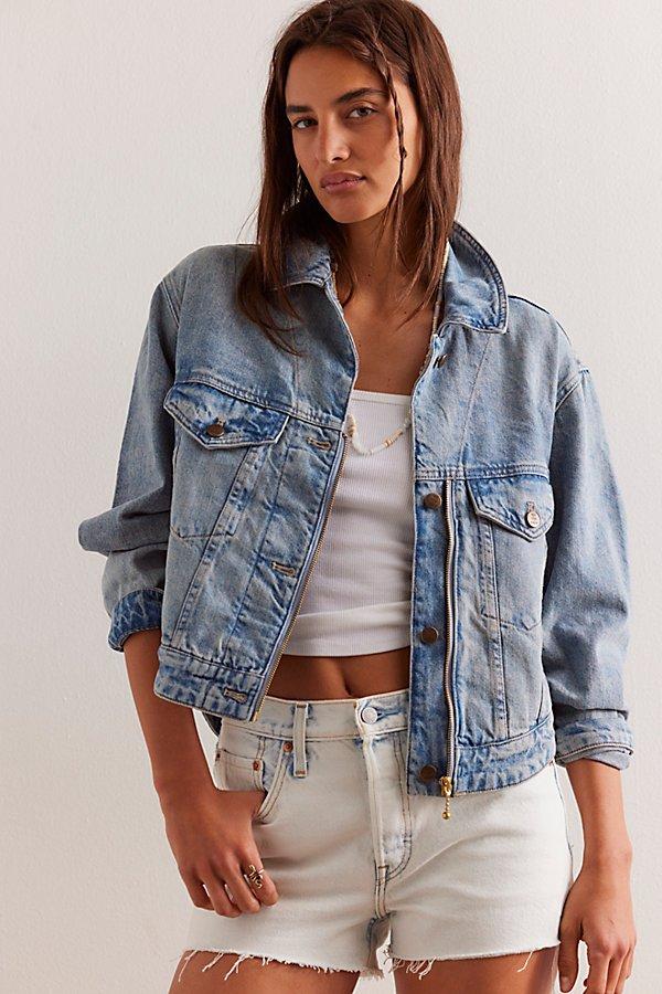 Free people ferry denim jacket deals