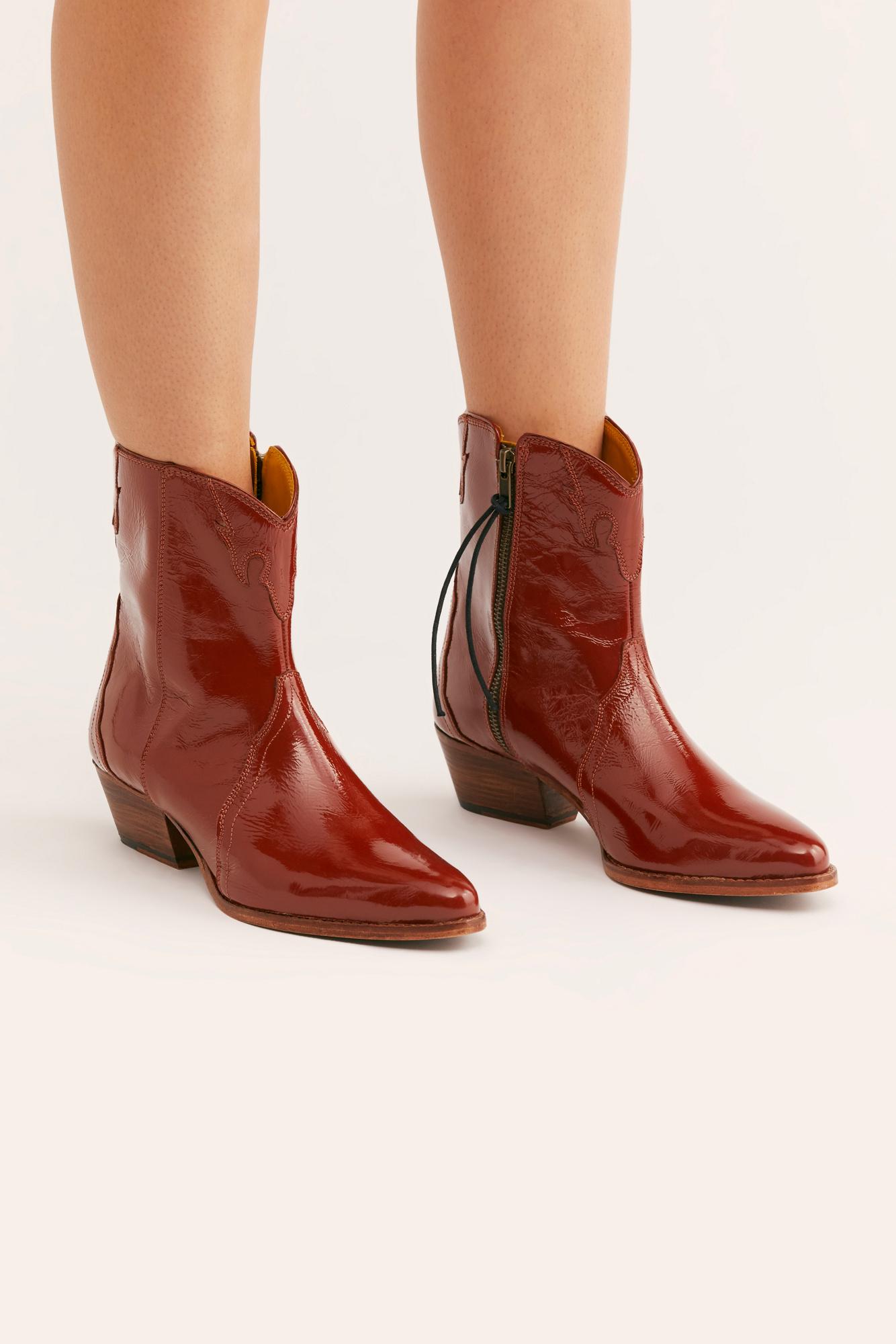 Free People Leather New Frontier Western Boot By Fp Collection in