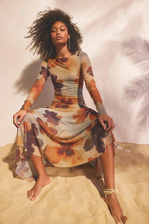free people falling petals dress Free People Falling Sun Midi Dress — 100% Cotton main image 1