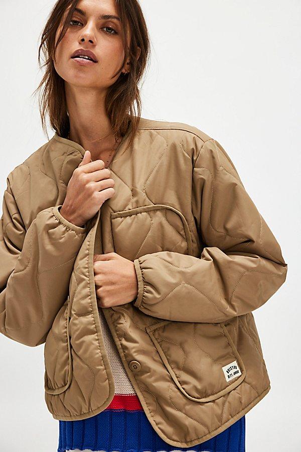 Brixton Delilah Quilted Jacket in Brown Lyst