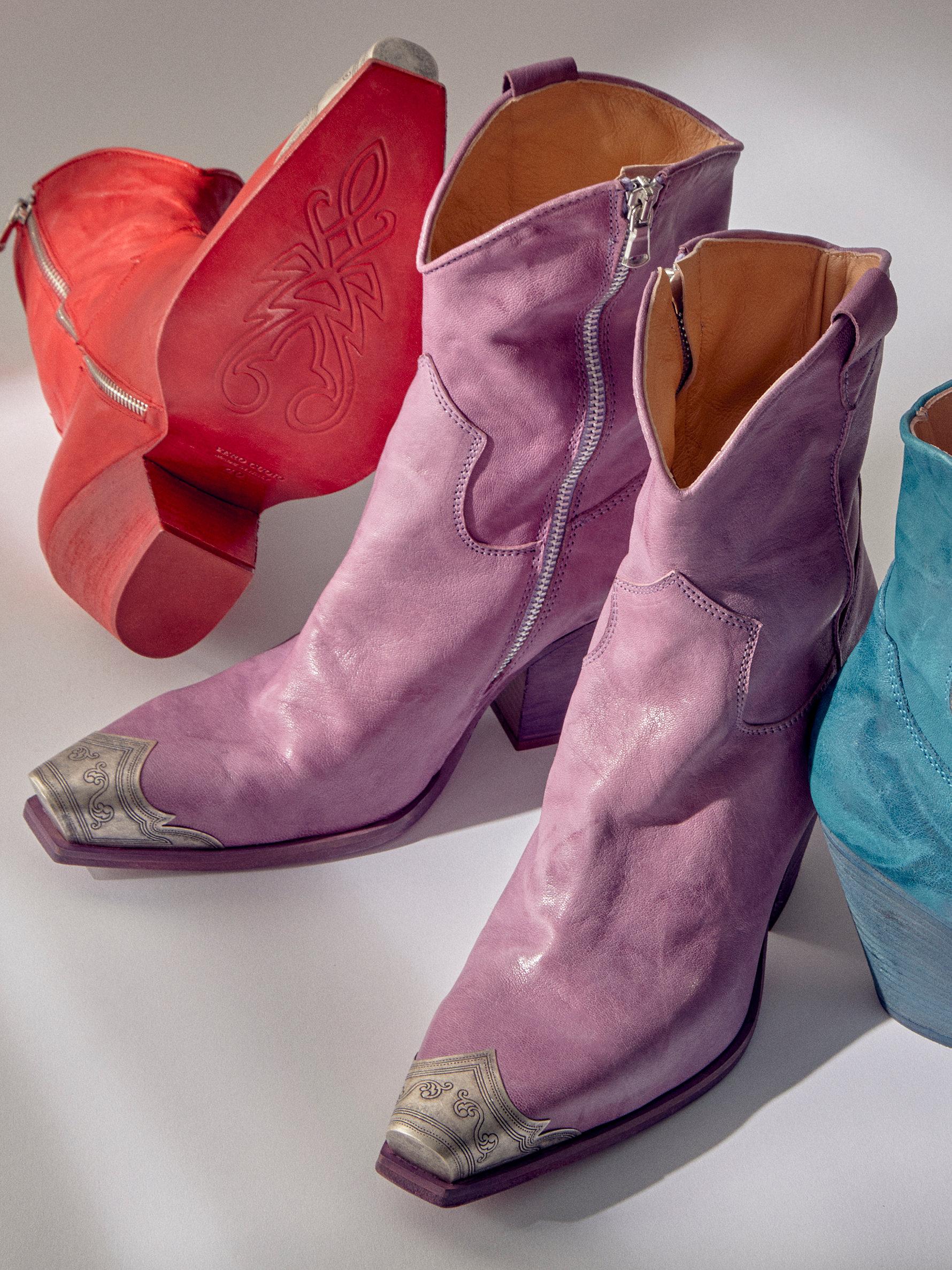 Free People Leather Brayden Western Boots Lyst Free People Leather Brayden Western Boots Lyst
