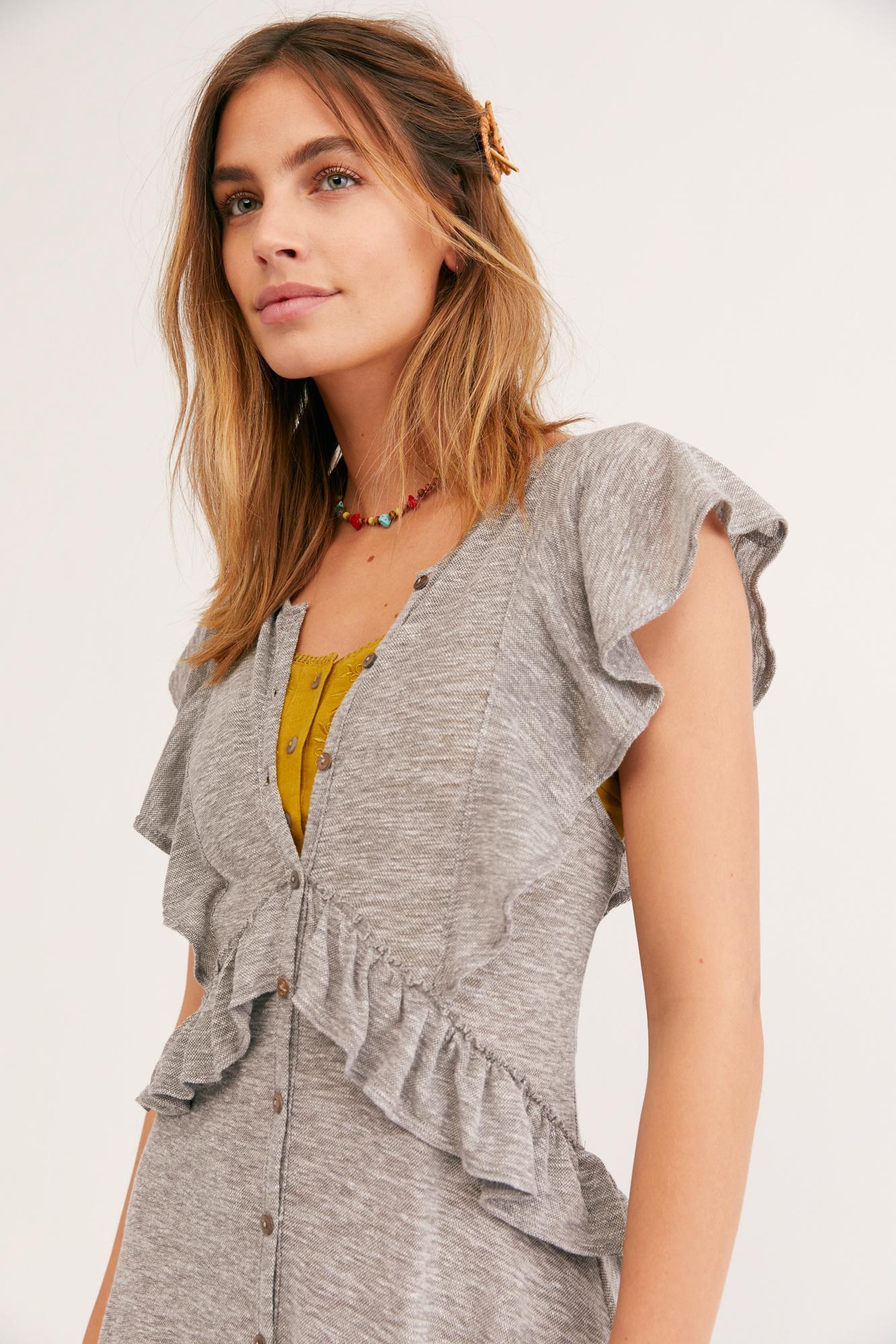 Free People Amelia Maxi Dress By Fp Beach in Gray | Lyst