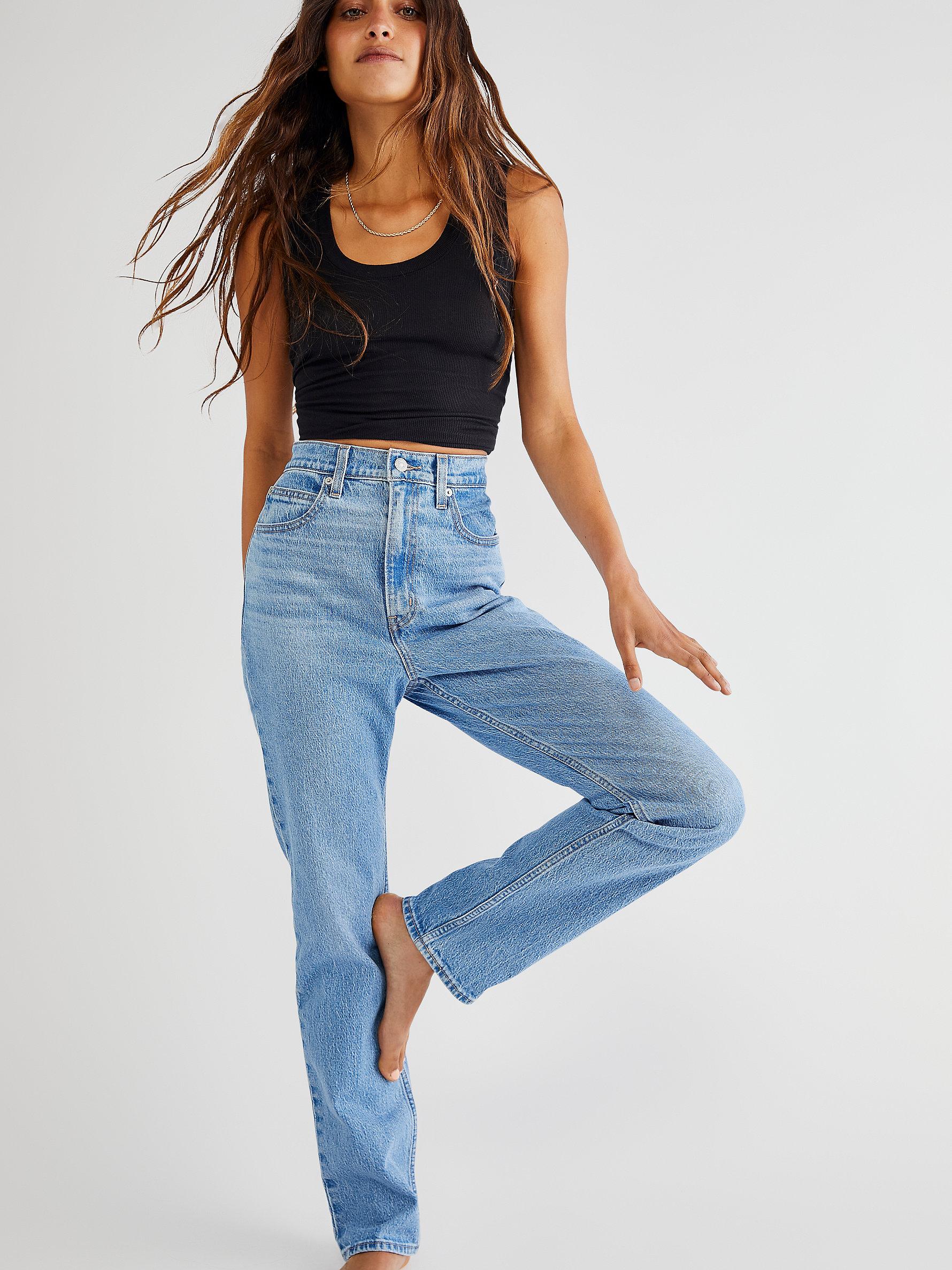 sneeuw kalkoen louter Free People Levi's 70's High Slim Straight Jeans in Blue | Lyst