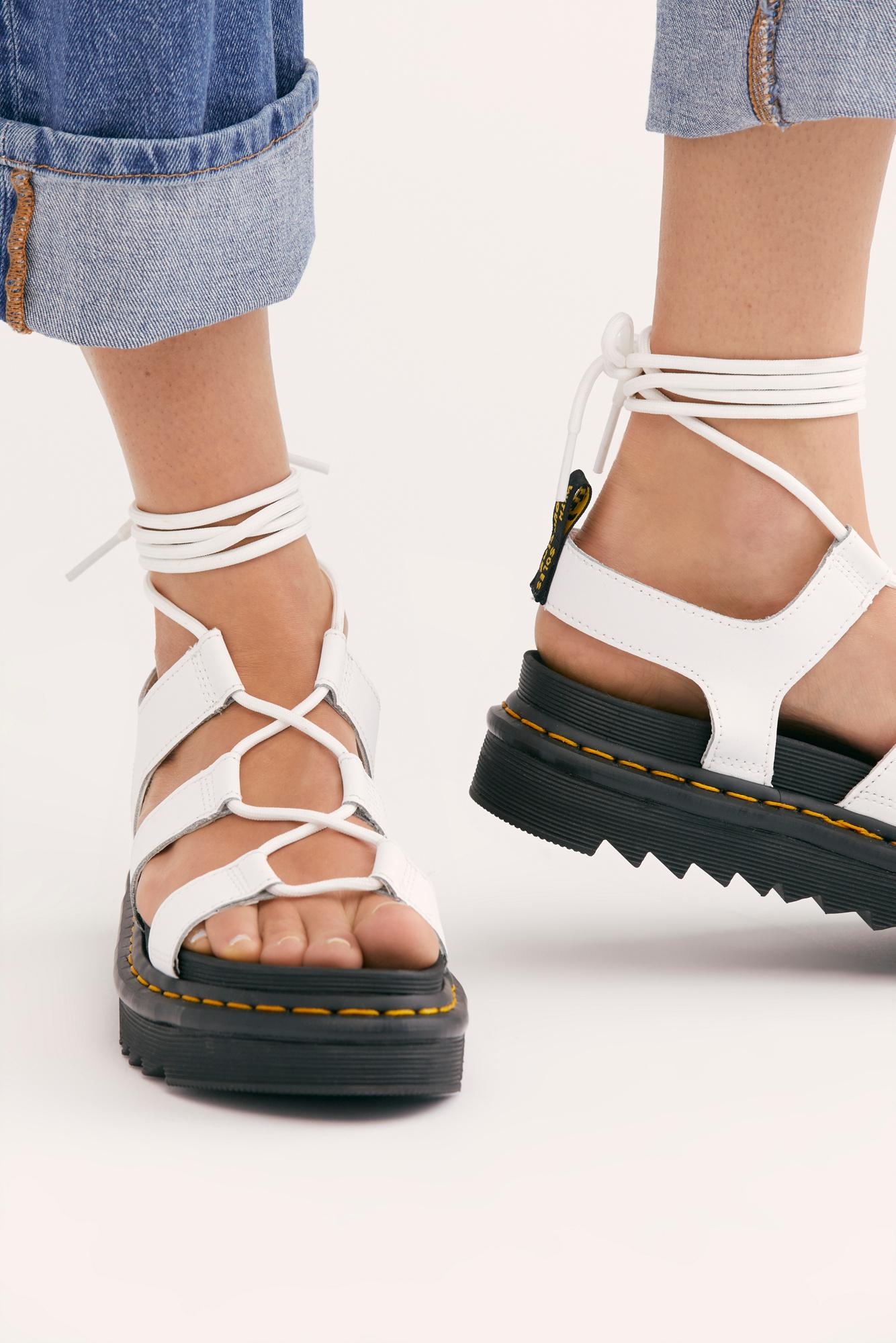 casual white sandals