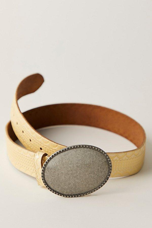 Free People Duke Concho Belt Brass Oval Buckle Leather Western Boho M/L 42” Free People Duke Concho Belt Brown Brass Oval Buckle Leather  main image 3