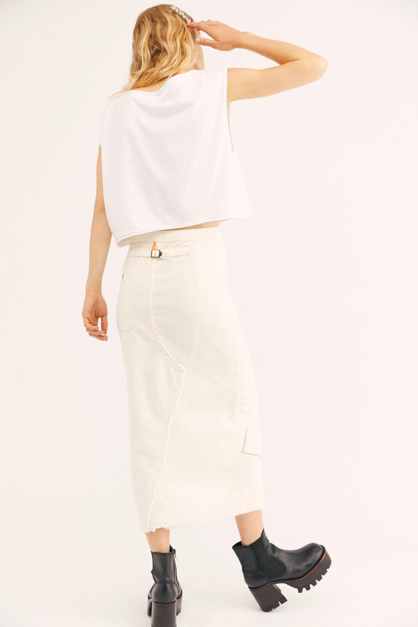 free people echo midi skirt