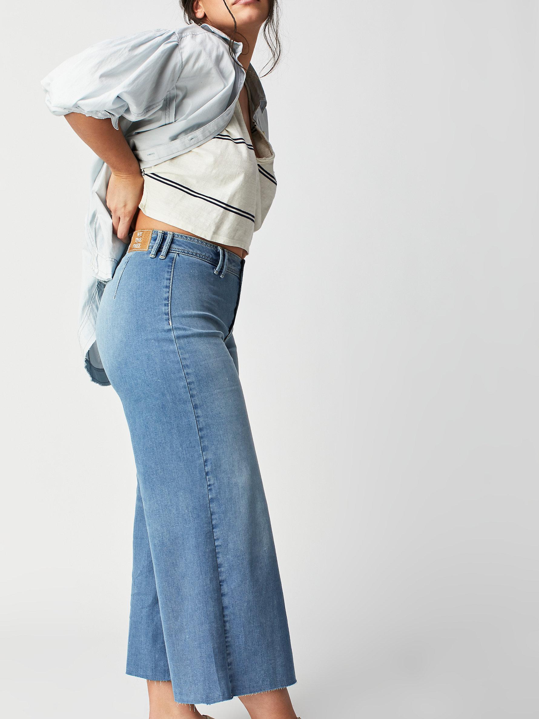 Free People Crvy Counter Culture Jeans in Blue | Lyst