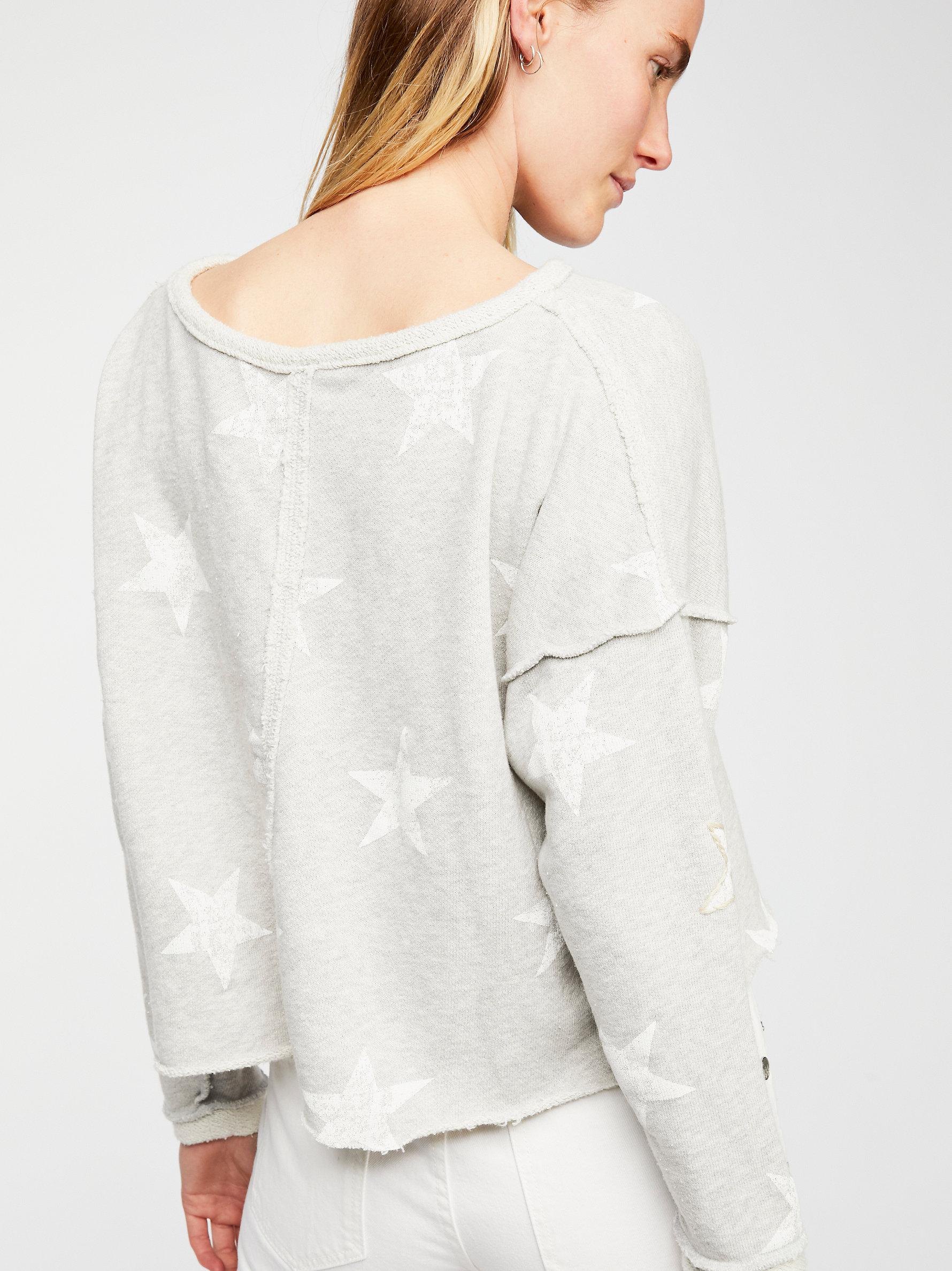 free people star sweatshirt
