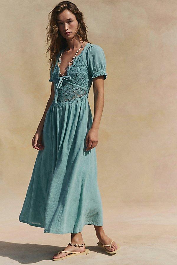all you need is lace midi dress All You Need Is Lace Midi Dress by free-est at Free People in White, Size: XL