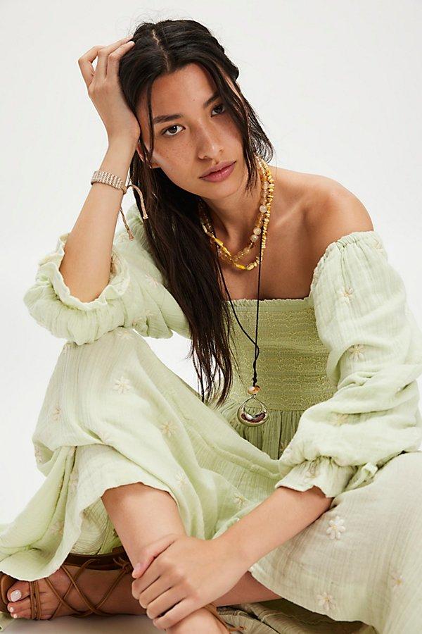 Free People Dahlia Embroidered Maxi Dress | Lyst