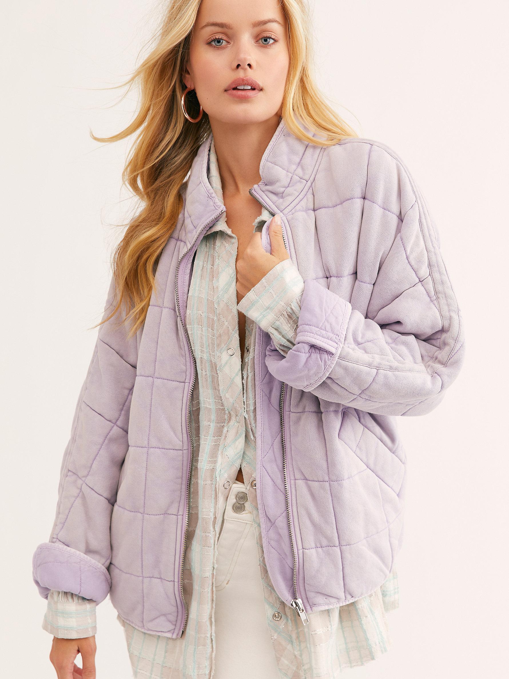 Cotton Dolman Quilted Knit Jacket 