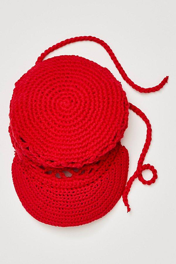 Free People Silvie Crochet Baseball Hat in Red | Lyst display picture 2
