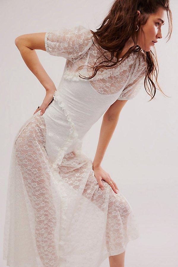 chinese dress ladies Damson Madder Campbell Midi Dress in White – The Hambledon main image 1