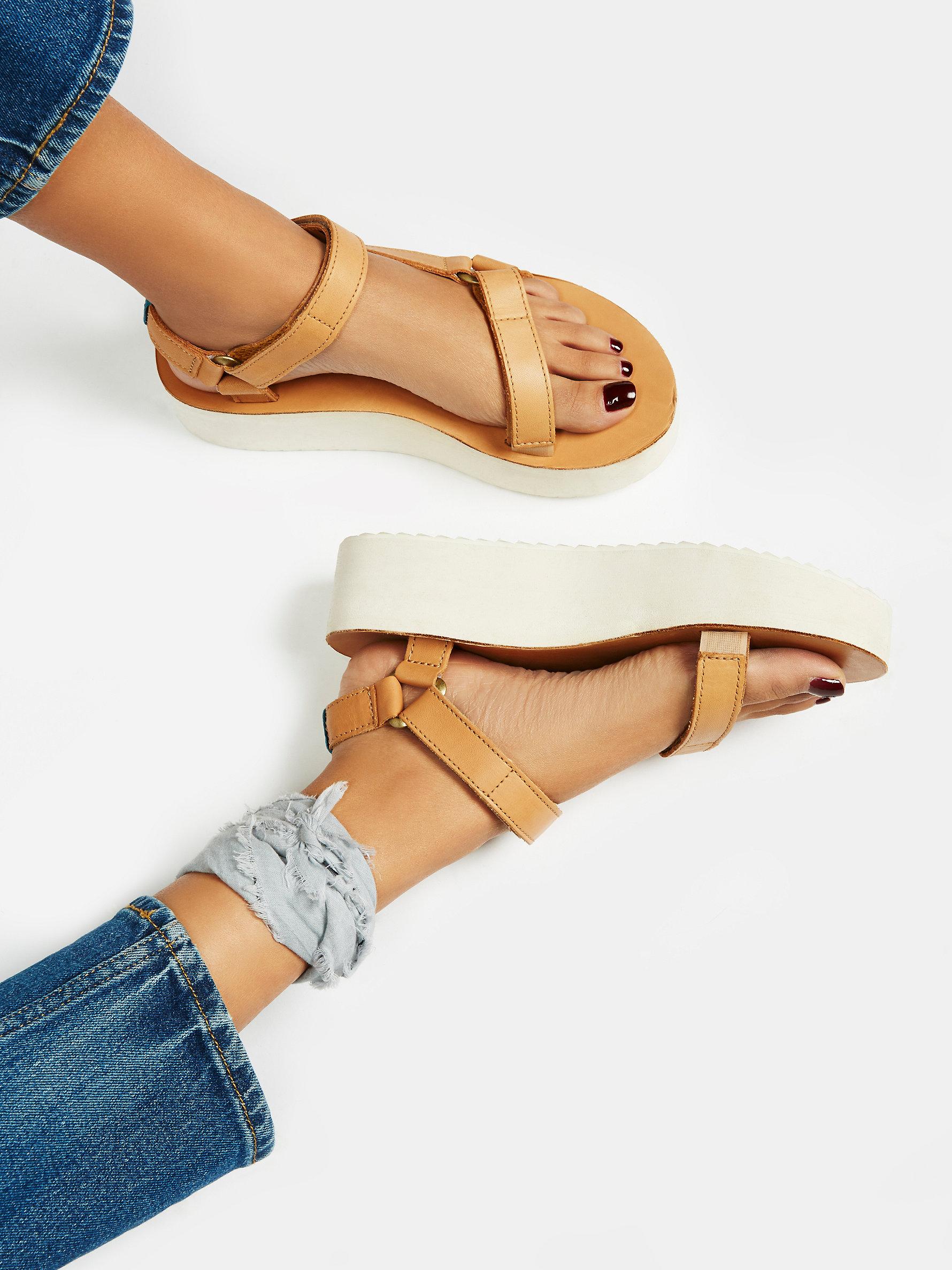 Free People Flatform Universal Crafted Teva in Blue | Lyst