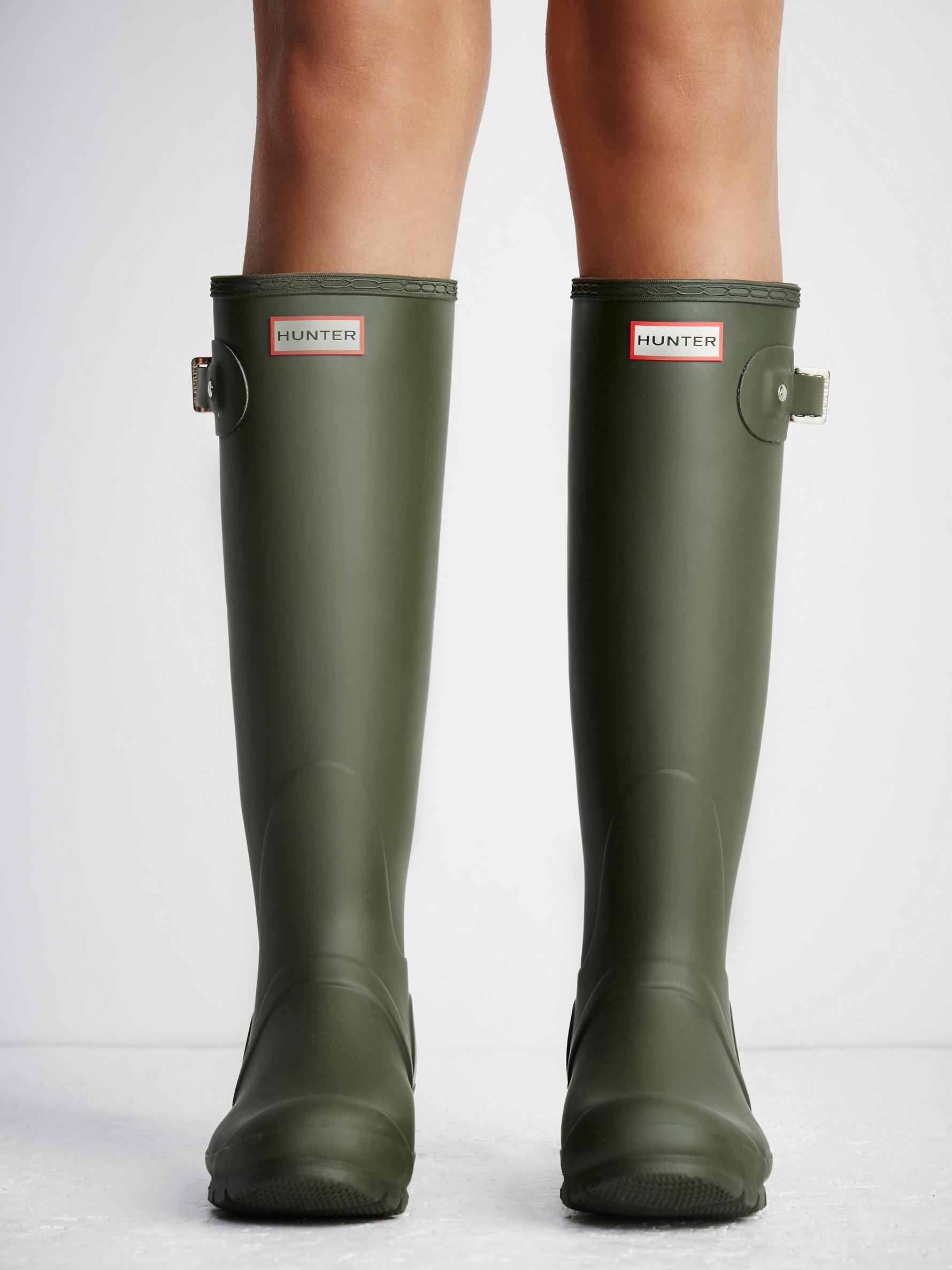 olive hunter boots