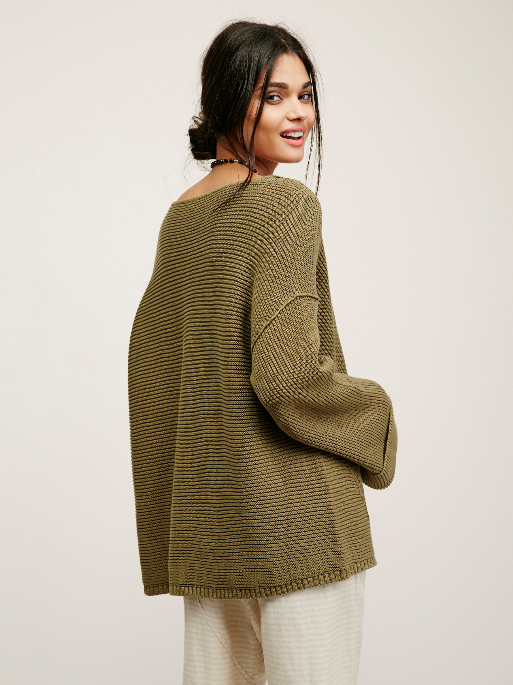 Free People La Brea V-neck Sweater in 