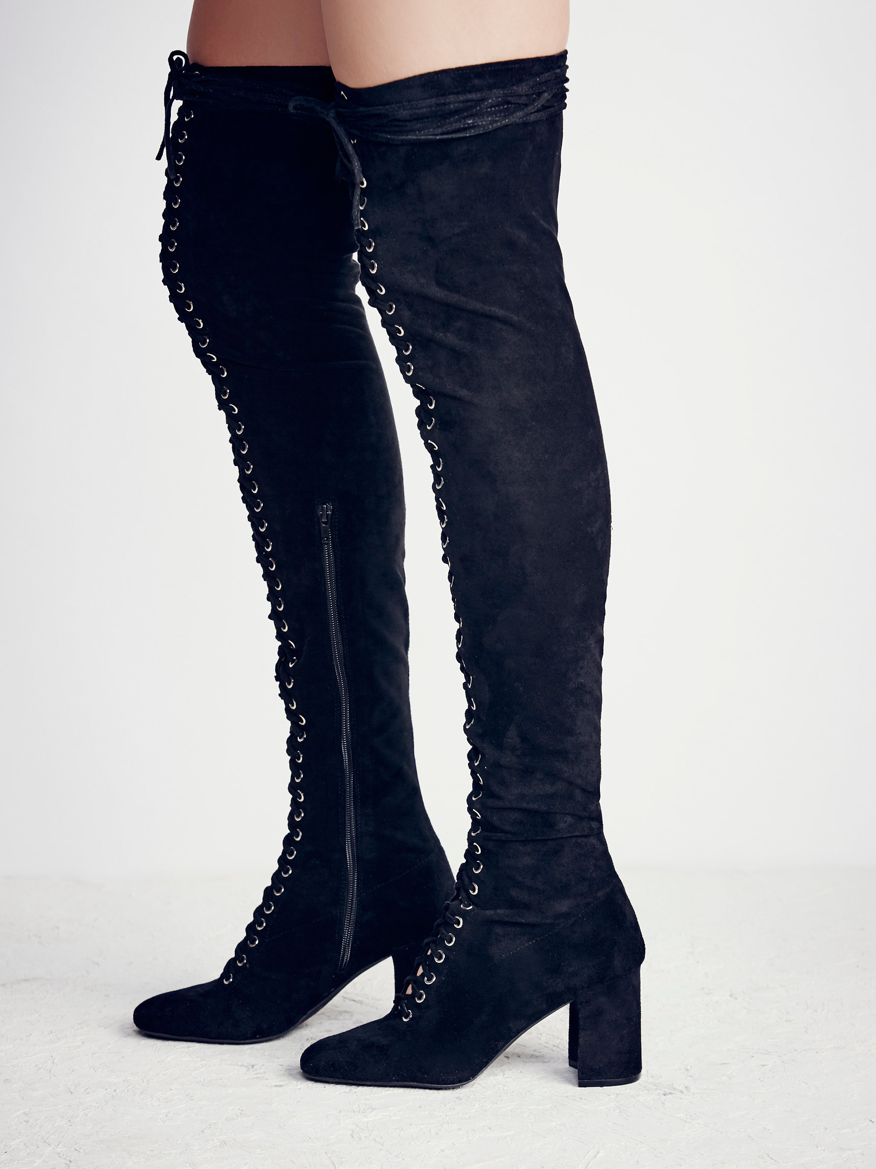 free people thigh high boots