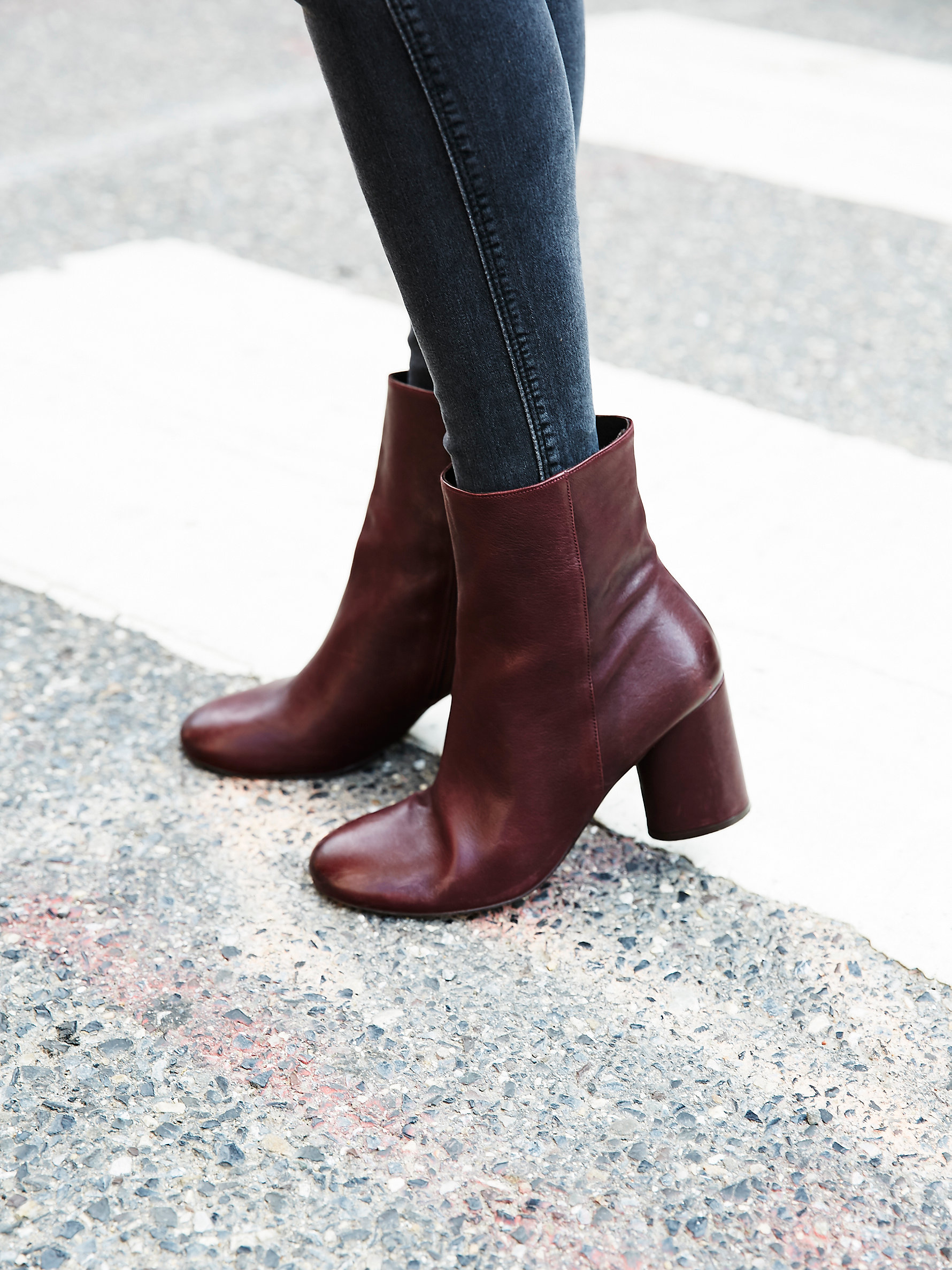 berry ankle boots