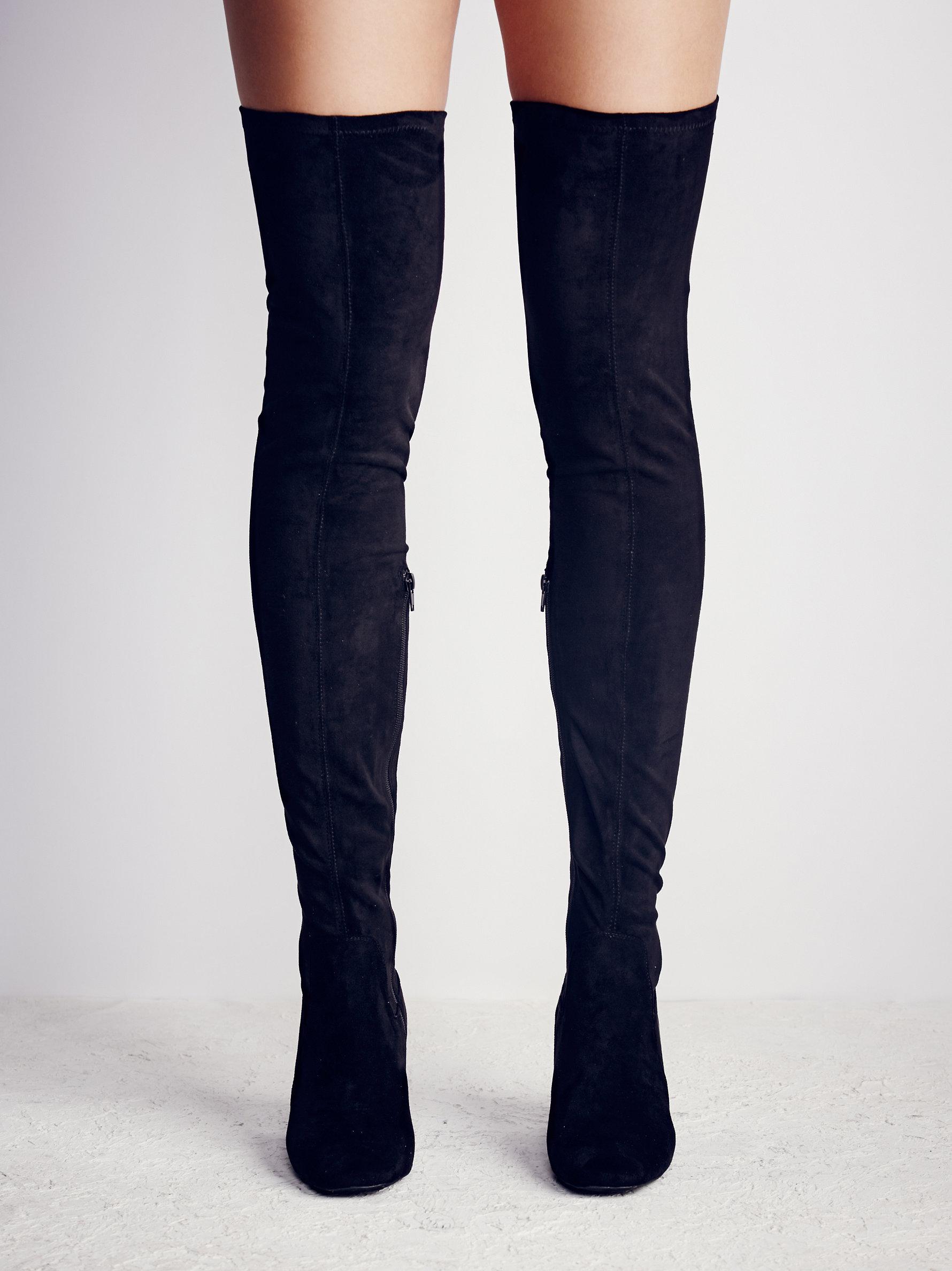 free people thigh high boots