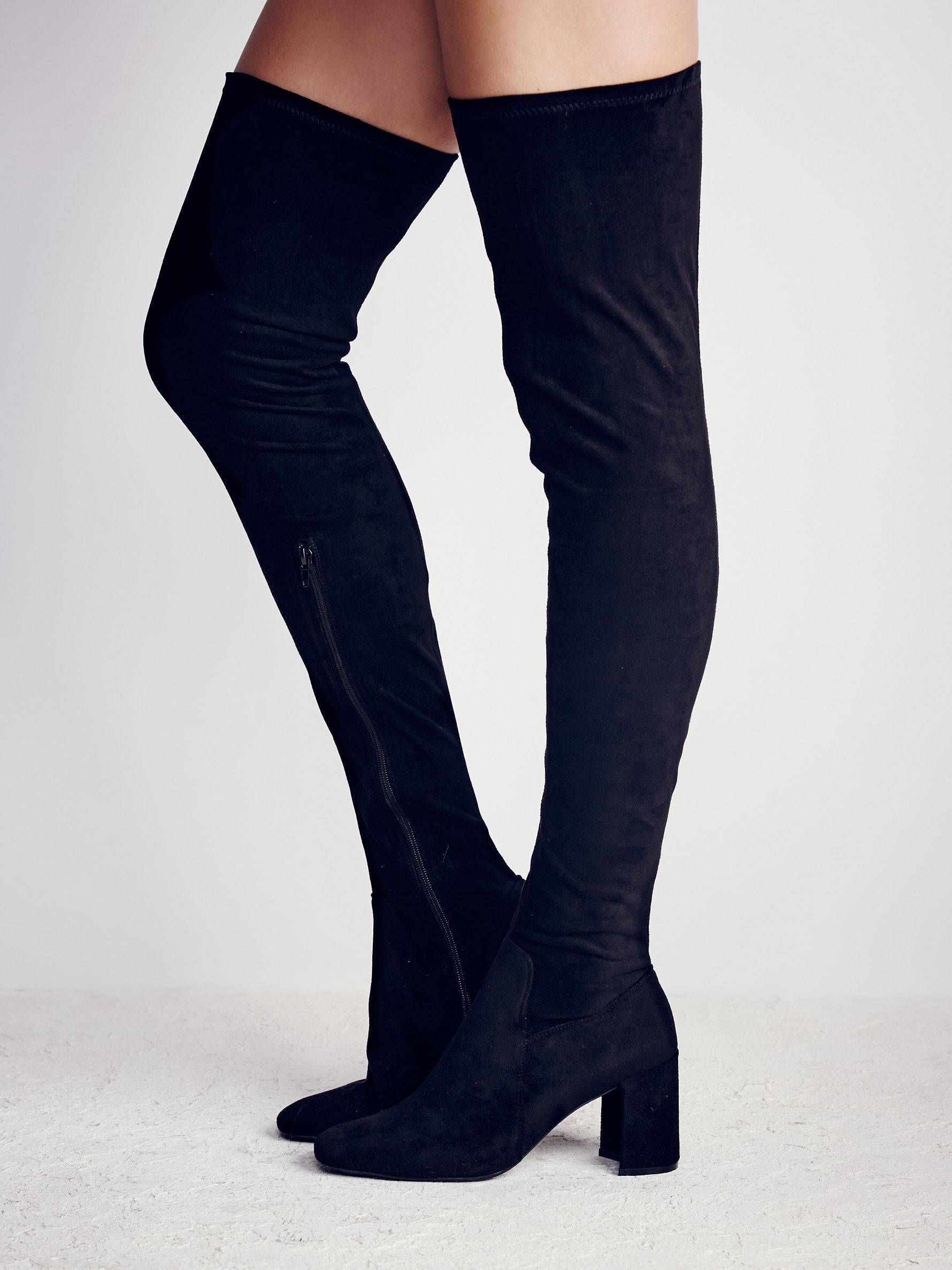 free people thigh high boots
