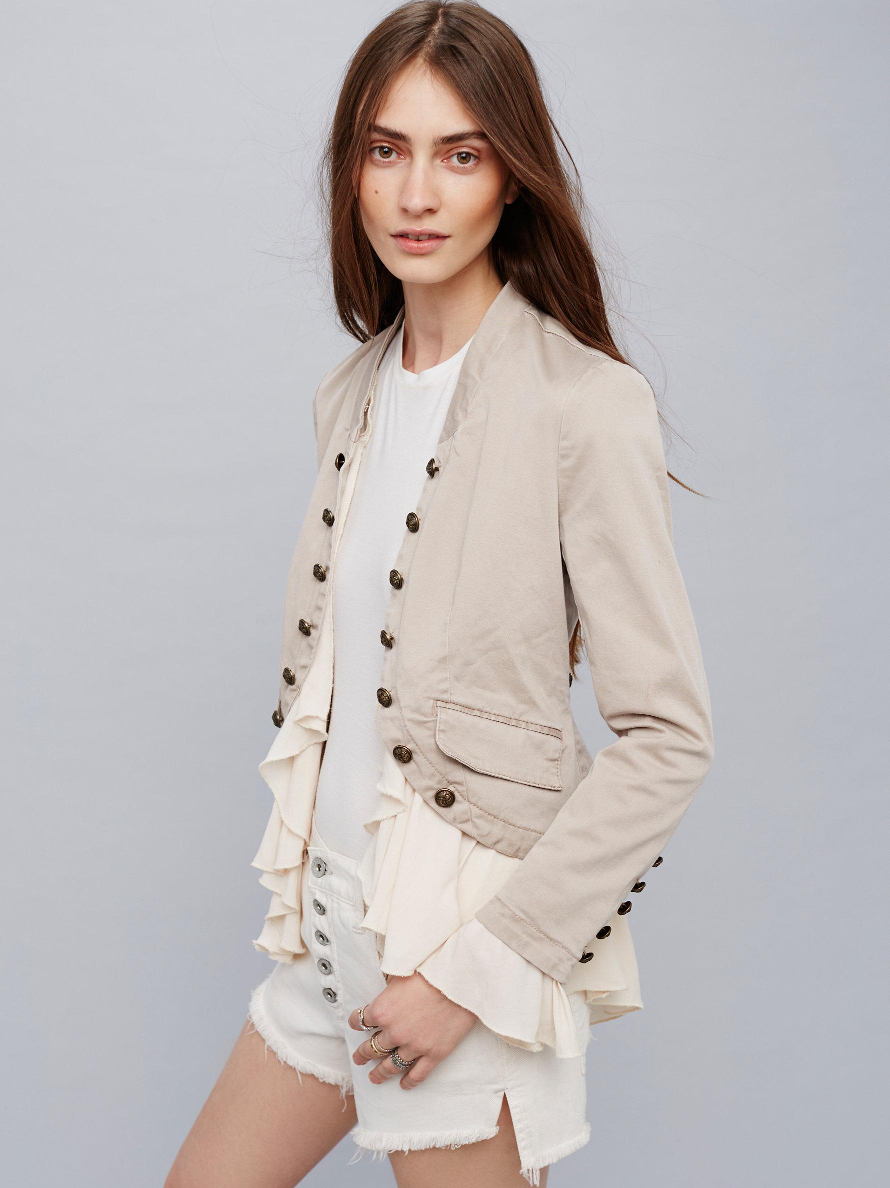 Free People Romantic Ruffles Jacket | Lyst