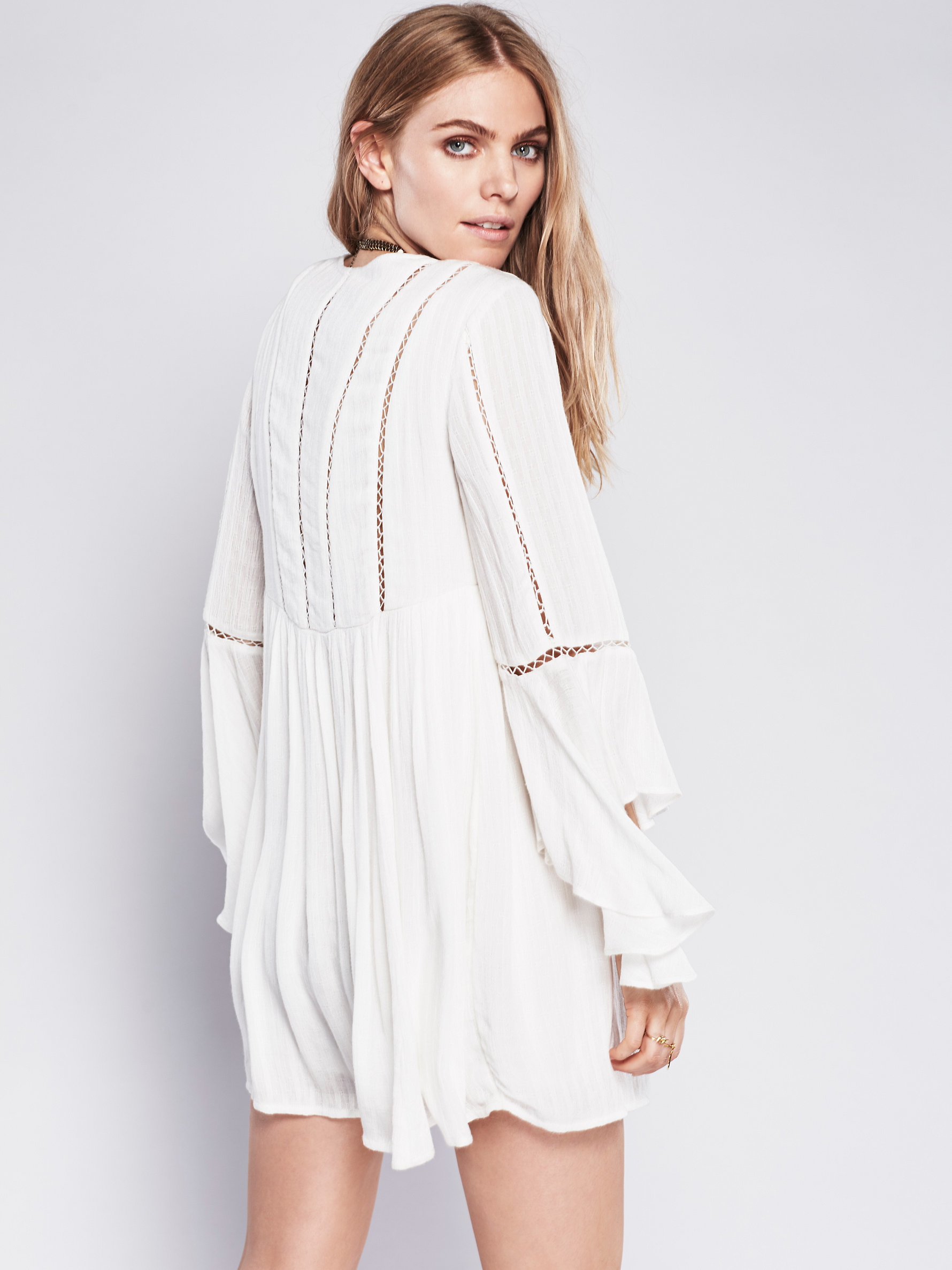 Free People Romeo Mini Dress in White 