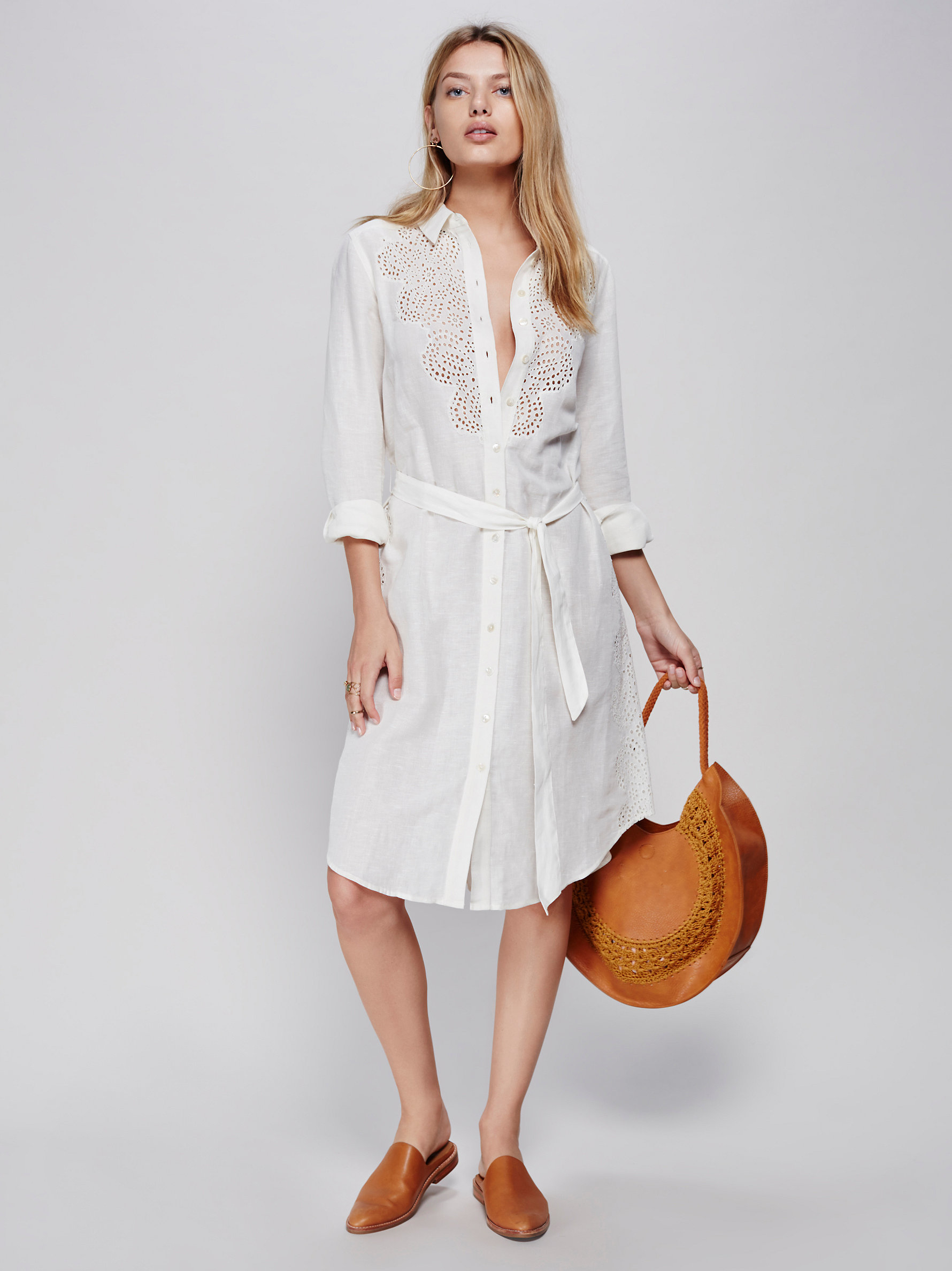 sheer linen dress
