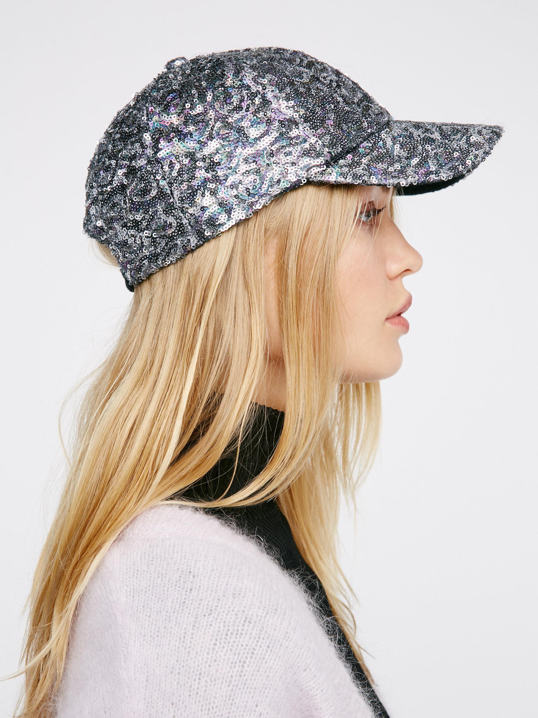 sequin baseball hat