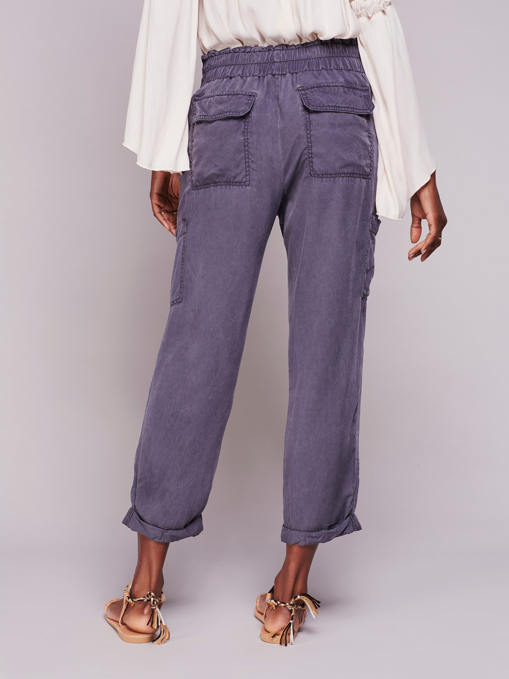 Lyst - Free People Summer's Over Cargo Pants in Purple