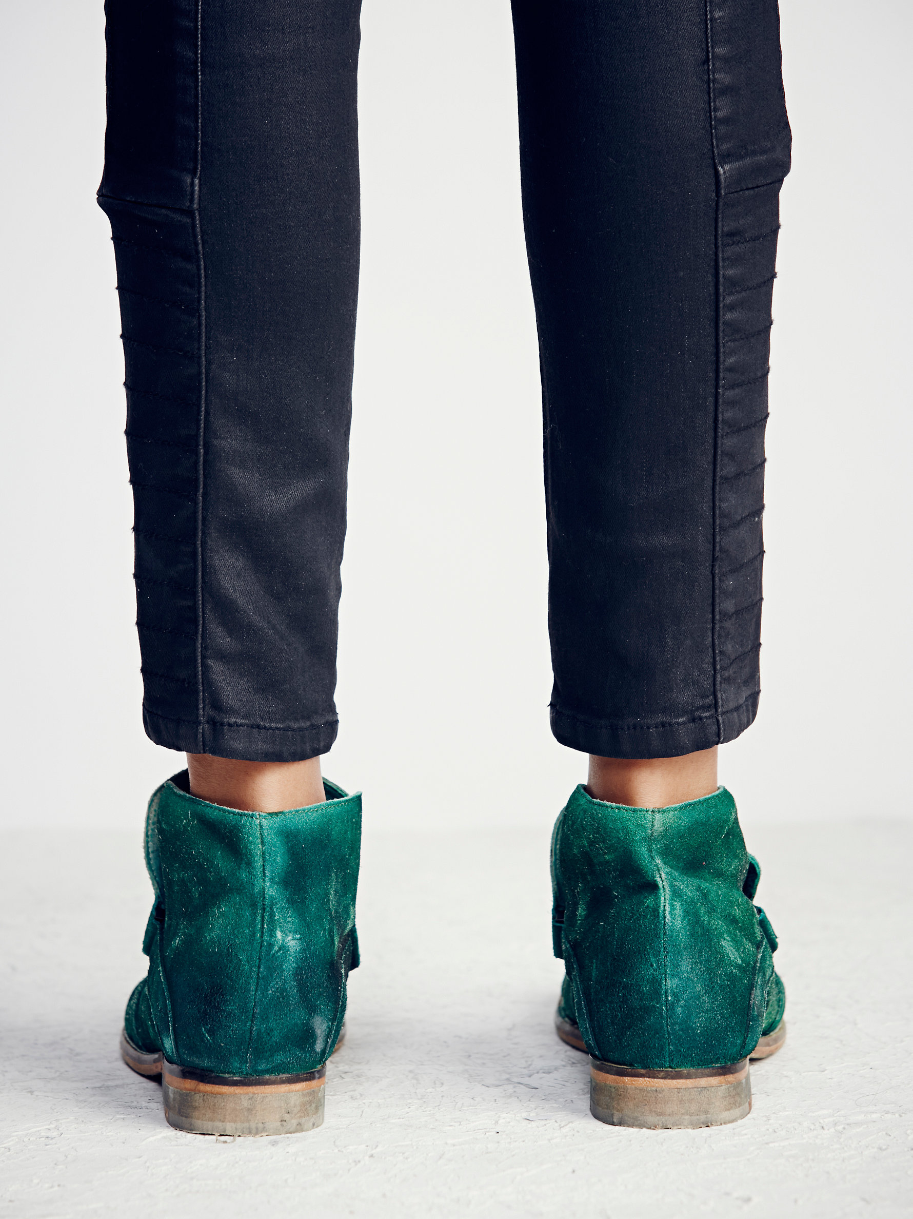 Free People Suede Summit Ankle Boot in Emerald (Green) Lyst