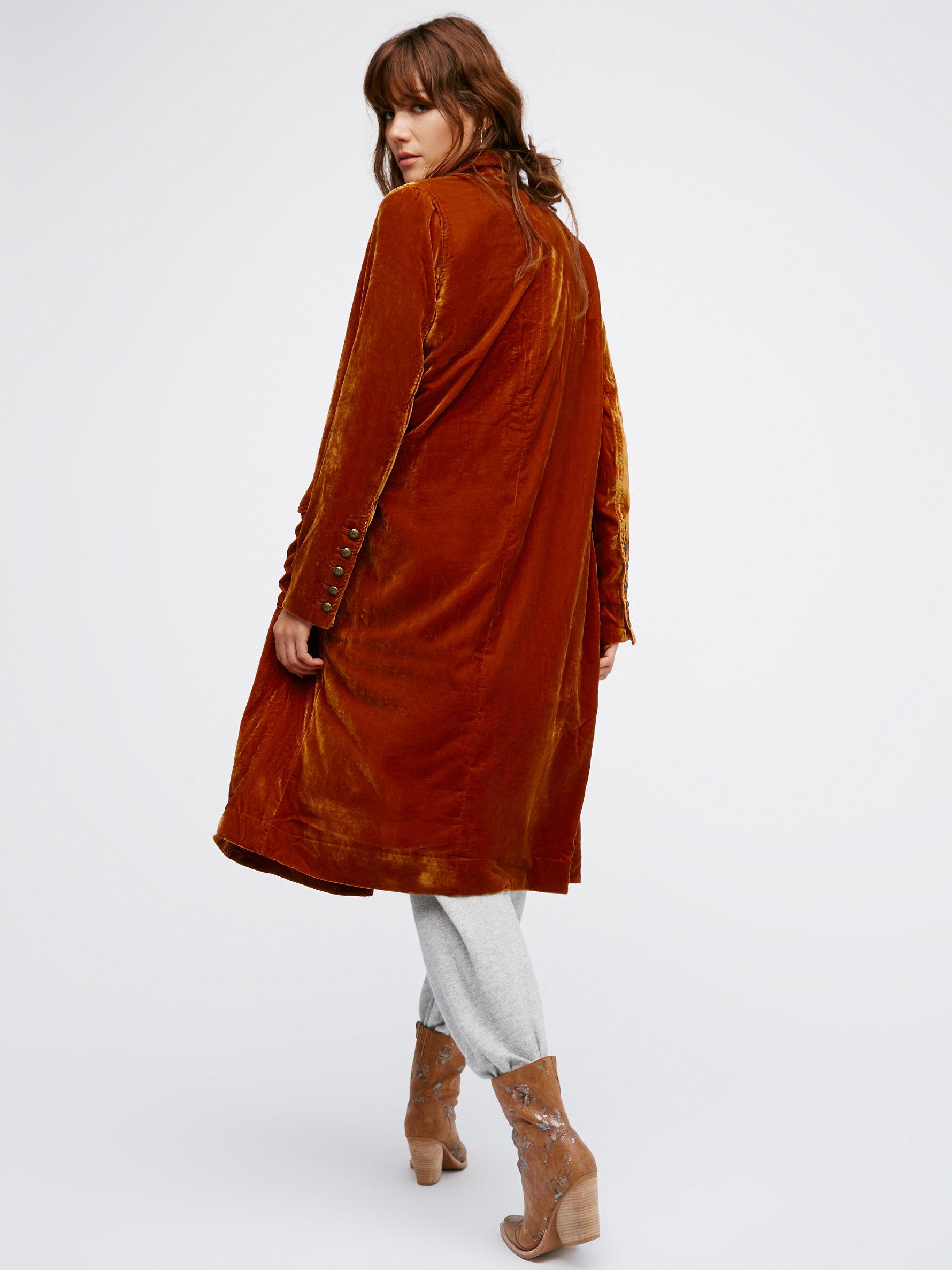 free people velvet trench