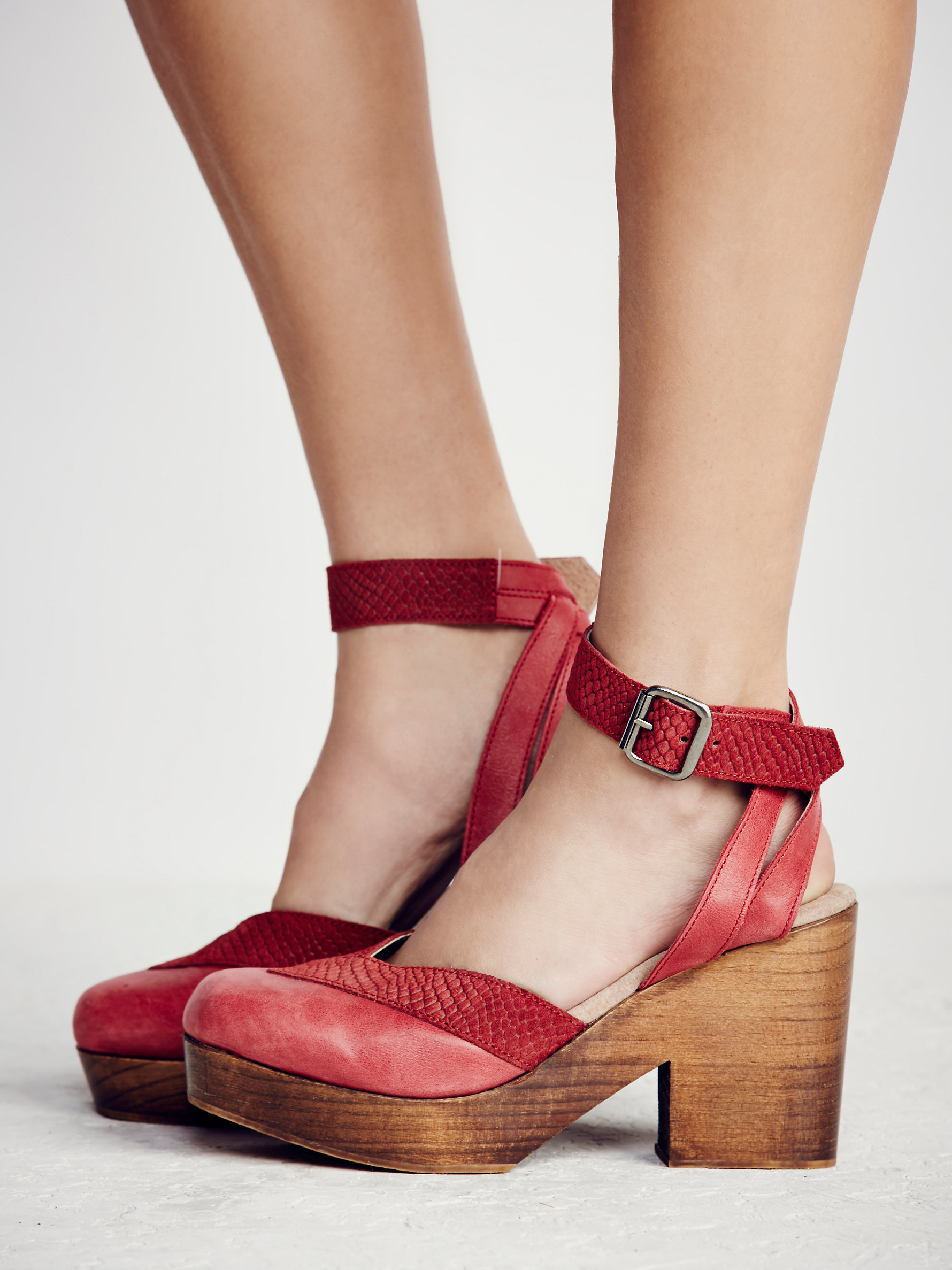 Free people walk this way clog Clearance