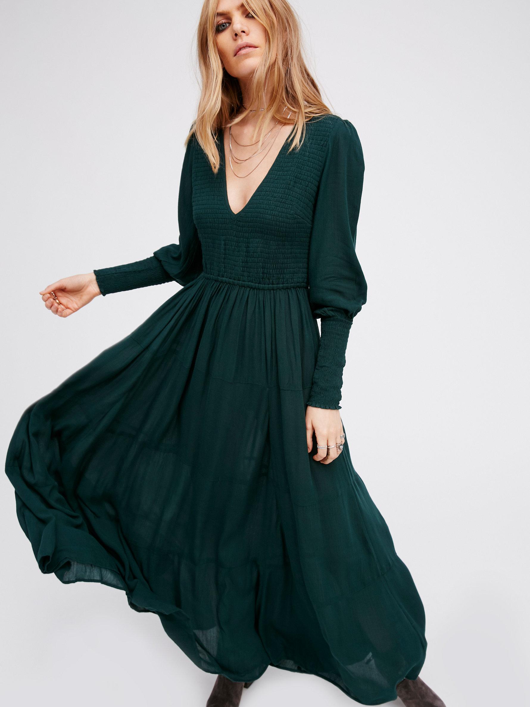 Free People Long Sleeve Maxi Hot Sale 