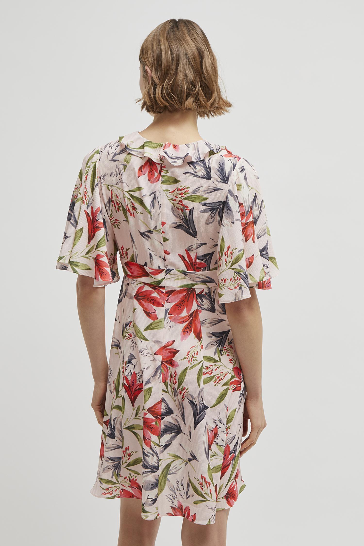 cadencia crepe floral maxi dress