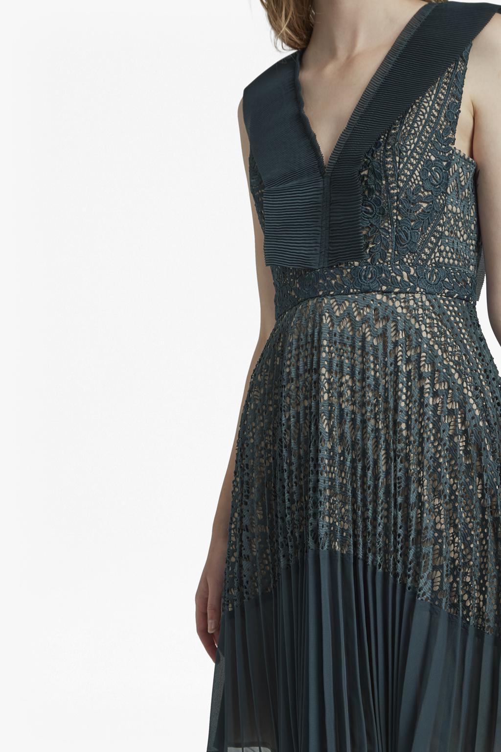 orabelle flared lace dress