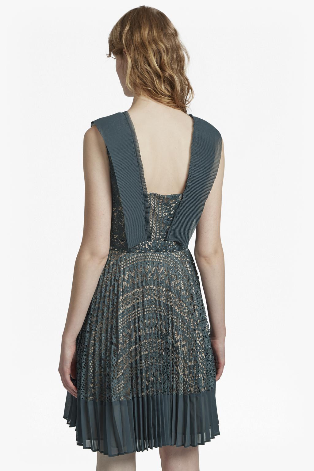 orabelle flared lace dress