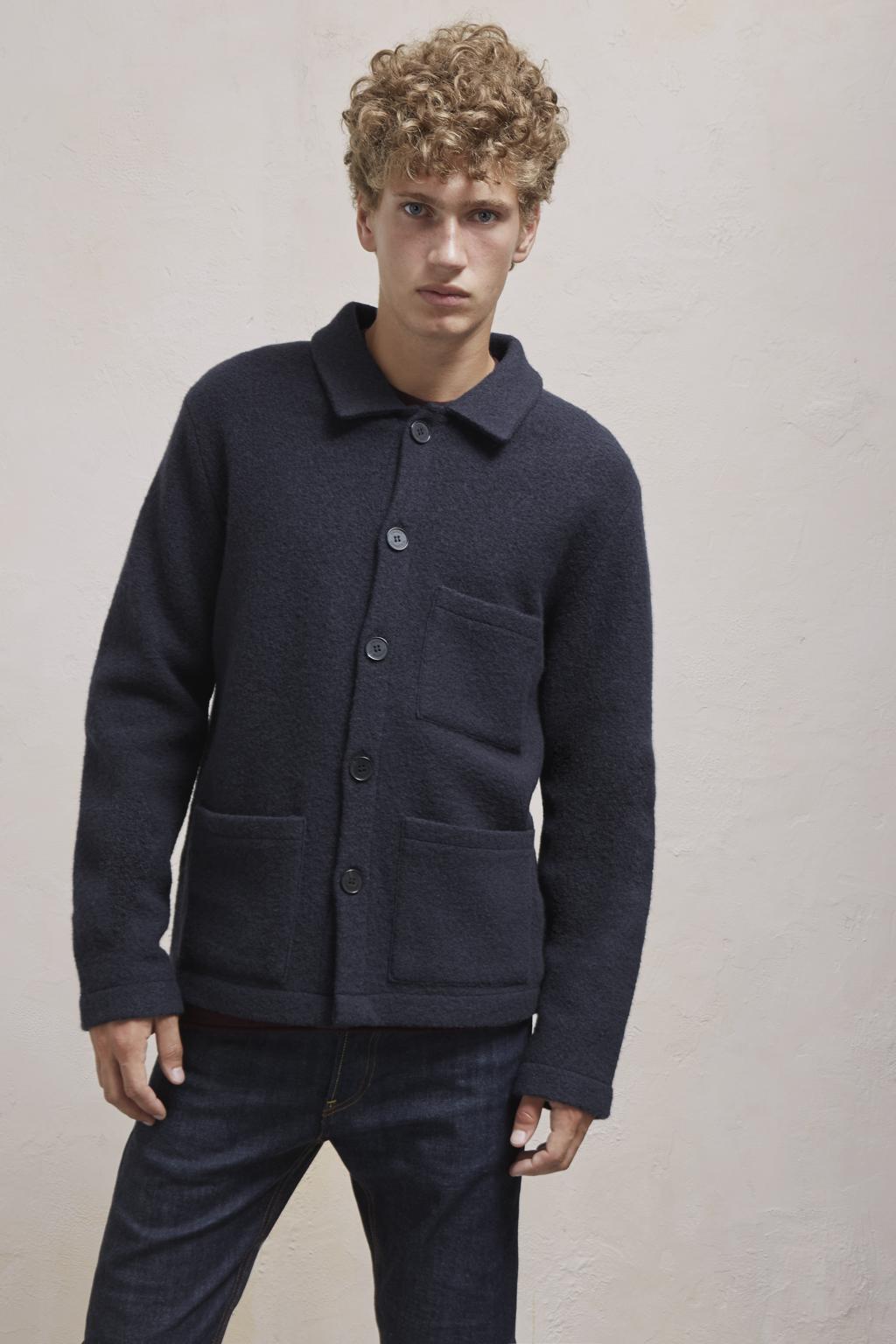 wool button up jacket